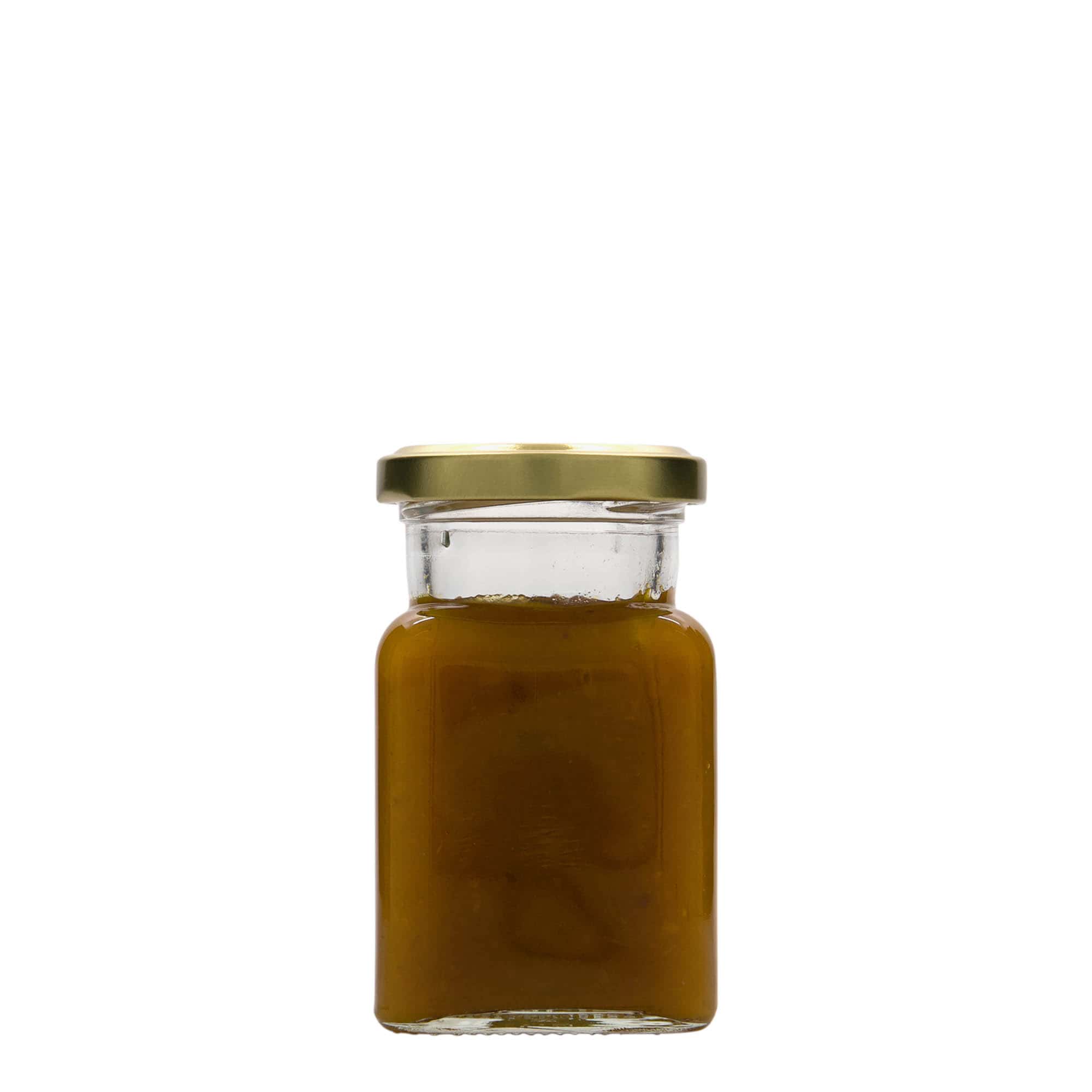 150 ml ruudukujuline klaaspurk, avale: keeratav (TO 53)