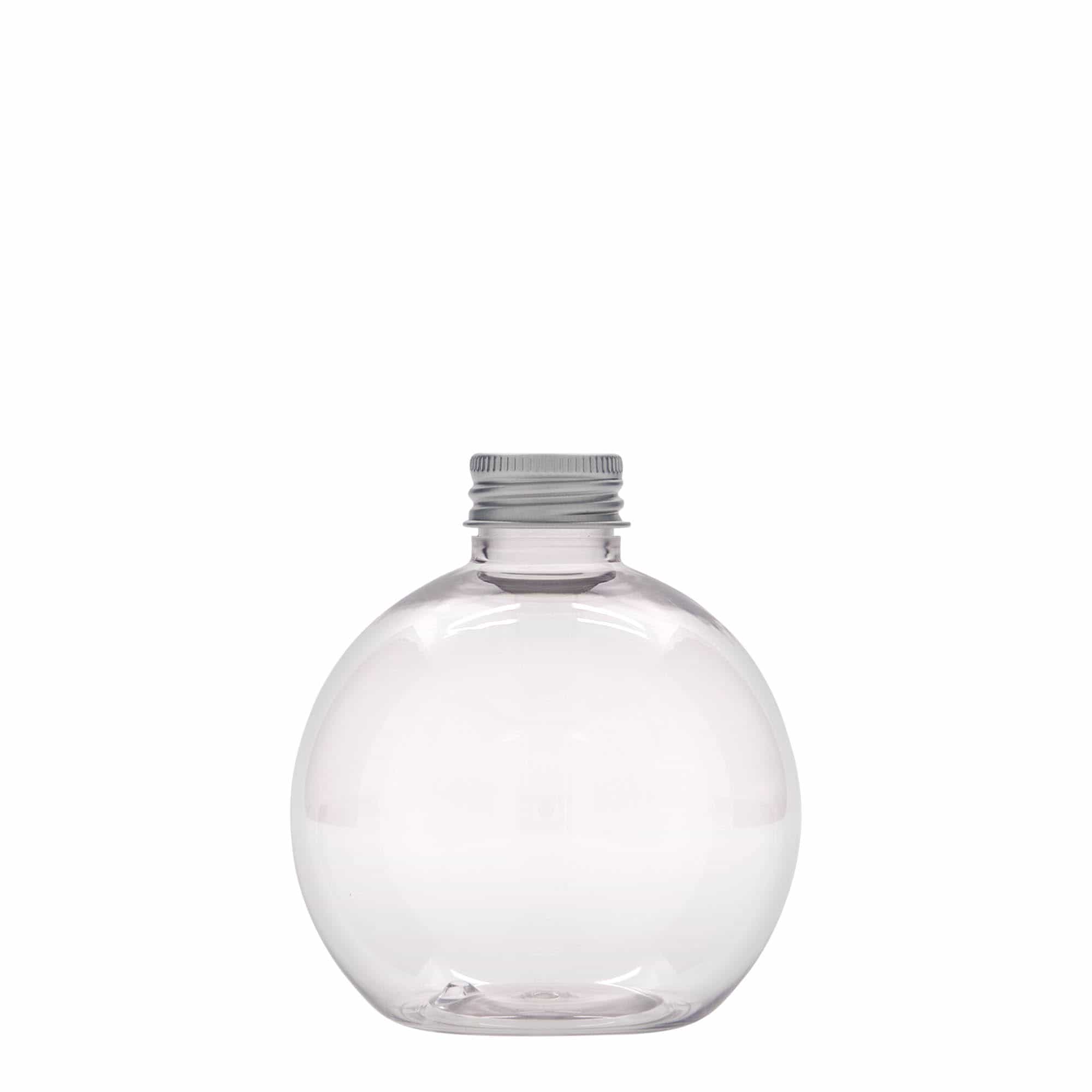 250 ml PET-pudel 'Perry', ümmargune, plast, sulgur: GPI 24/410 250 ml PET-pudel 'Perry', ümmargune, plast, sulgur: GPI 24/410