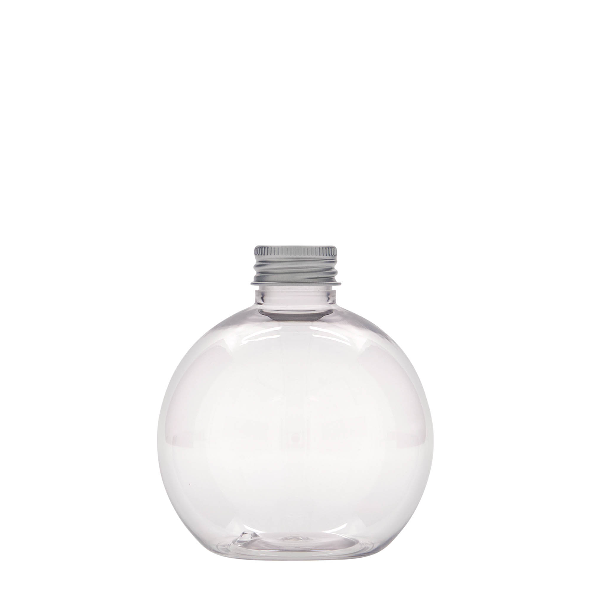 250 ml PET-pudel „Perry“, ümmargune, plastik, avale: 24/410