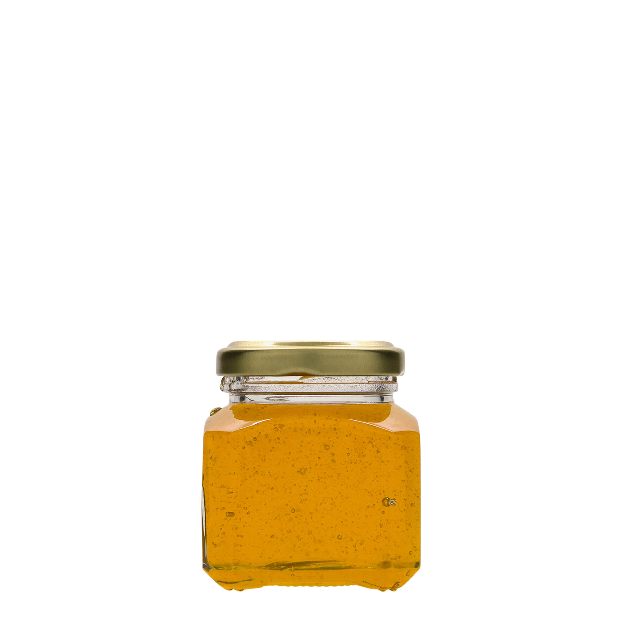 106 ml ruudukujuline klaaspurk 'Milano', suuava: Twist-Off (TO 48)