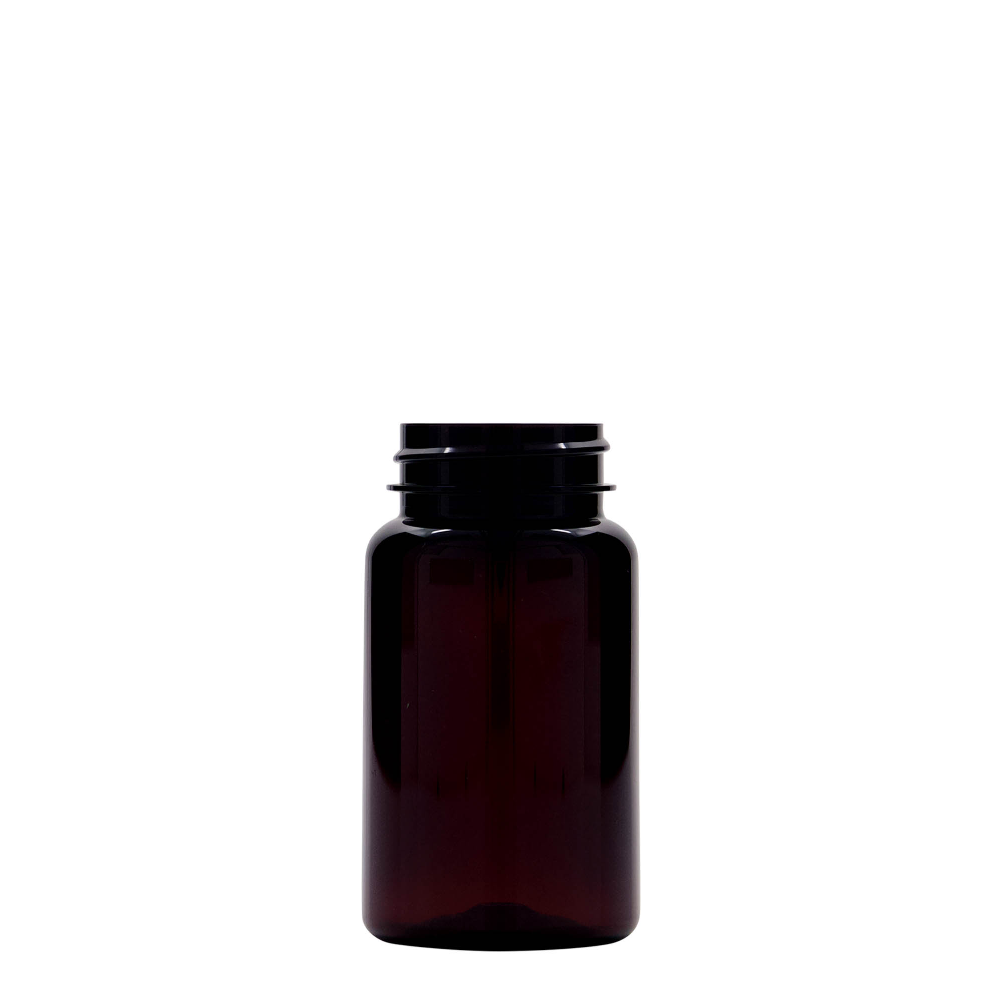 100 ml PET-pakend, plastik, pruun, ava: 38/400