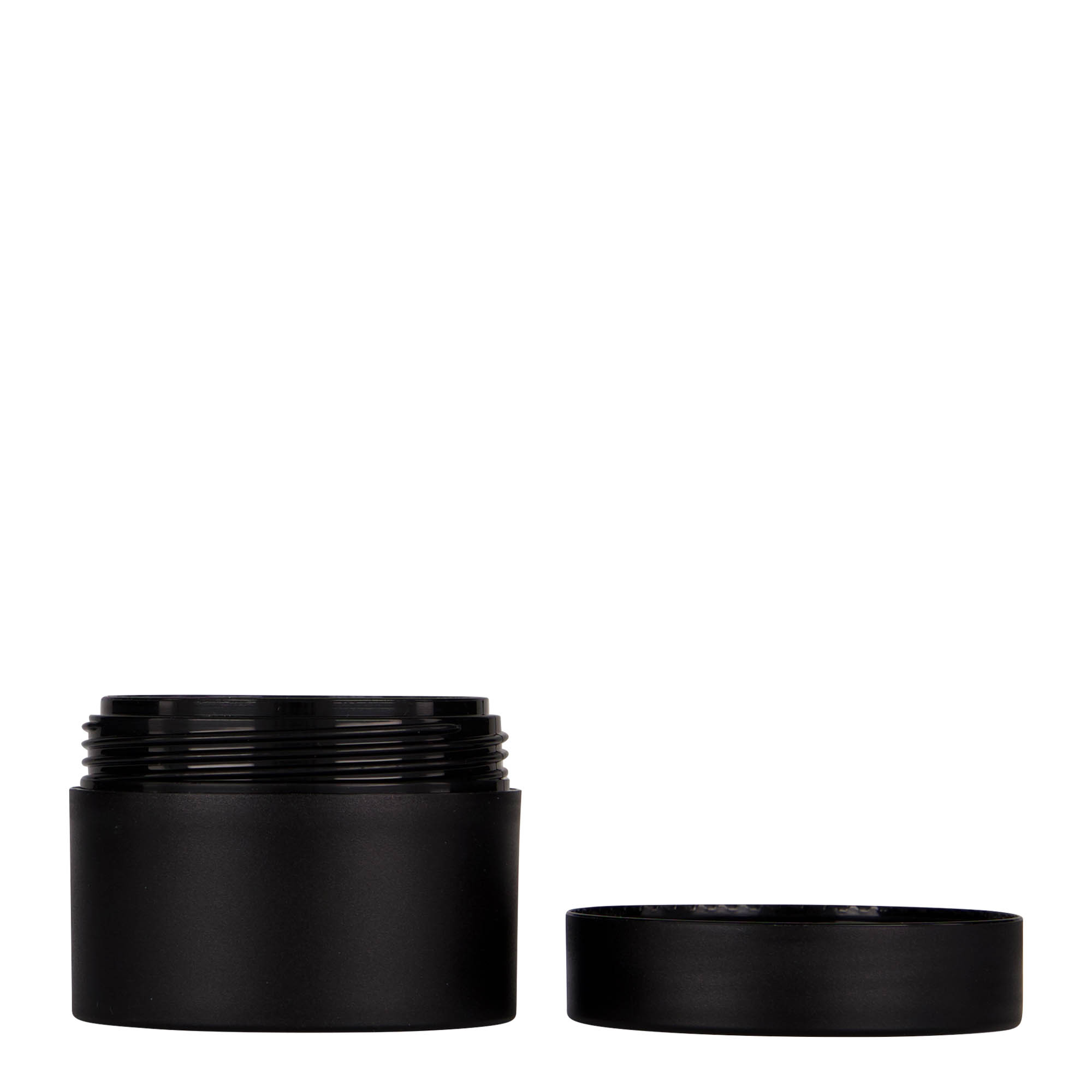 50 ml plastikpudel 'Antonella', PP, must, ava: kruvikork