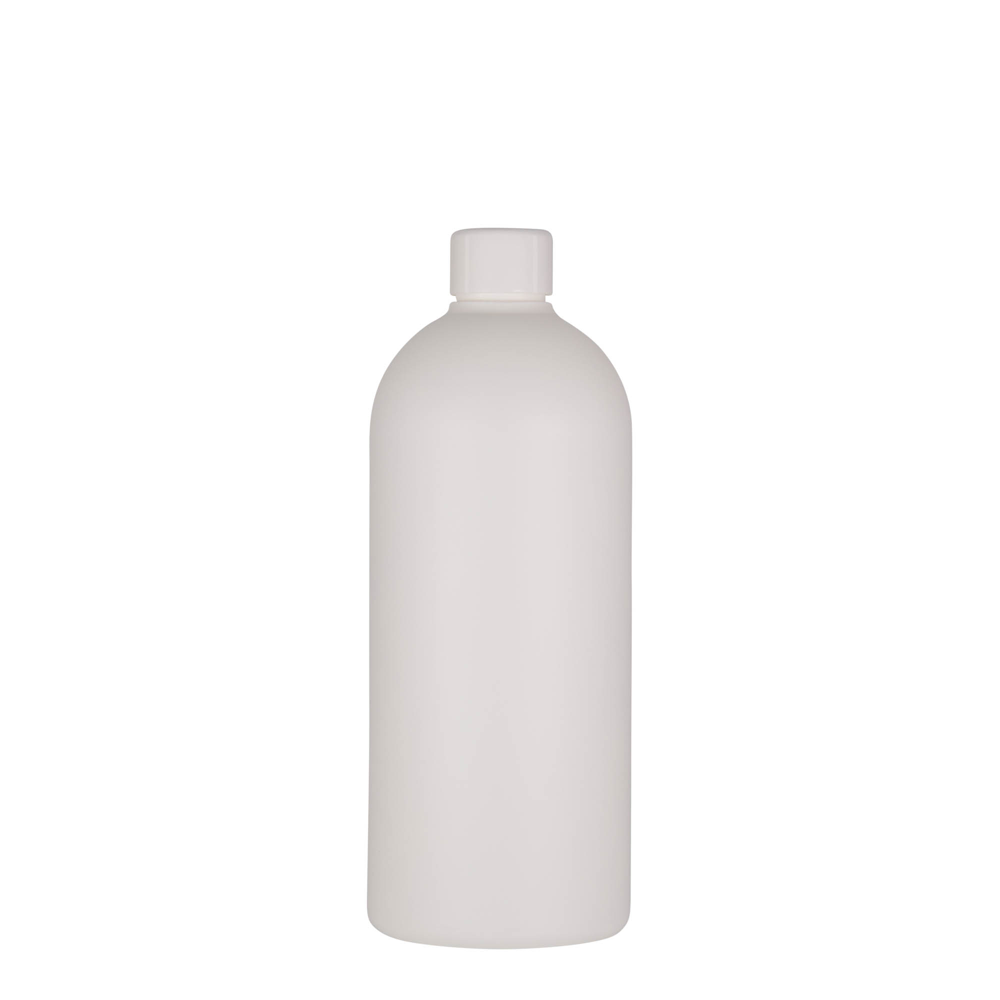 500 ml plastpudel 'Tuffy', HDPE, valge, ava: 24/410