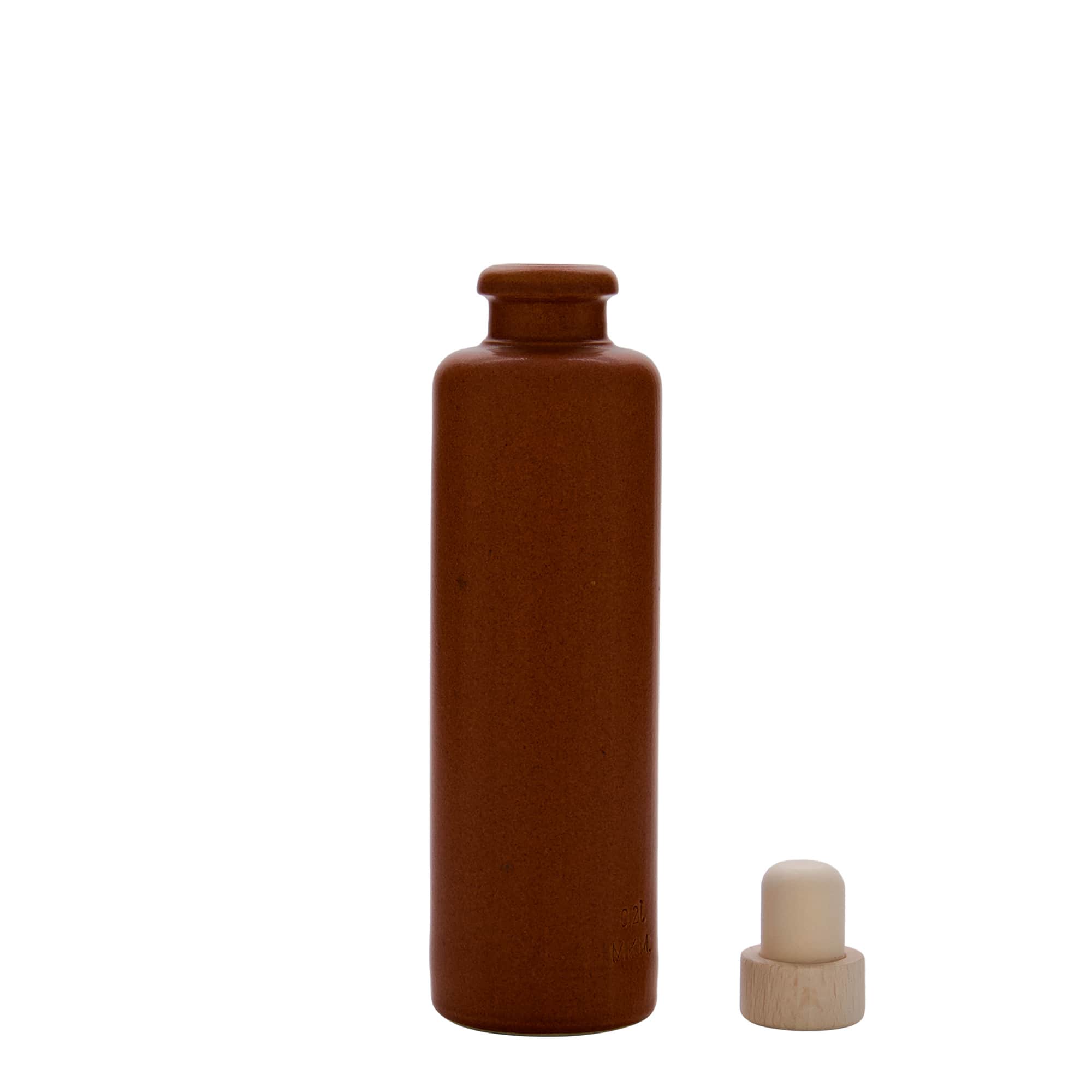 200 ml savitops, keraamiline, punakaspruun, suuava: kork