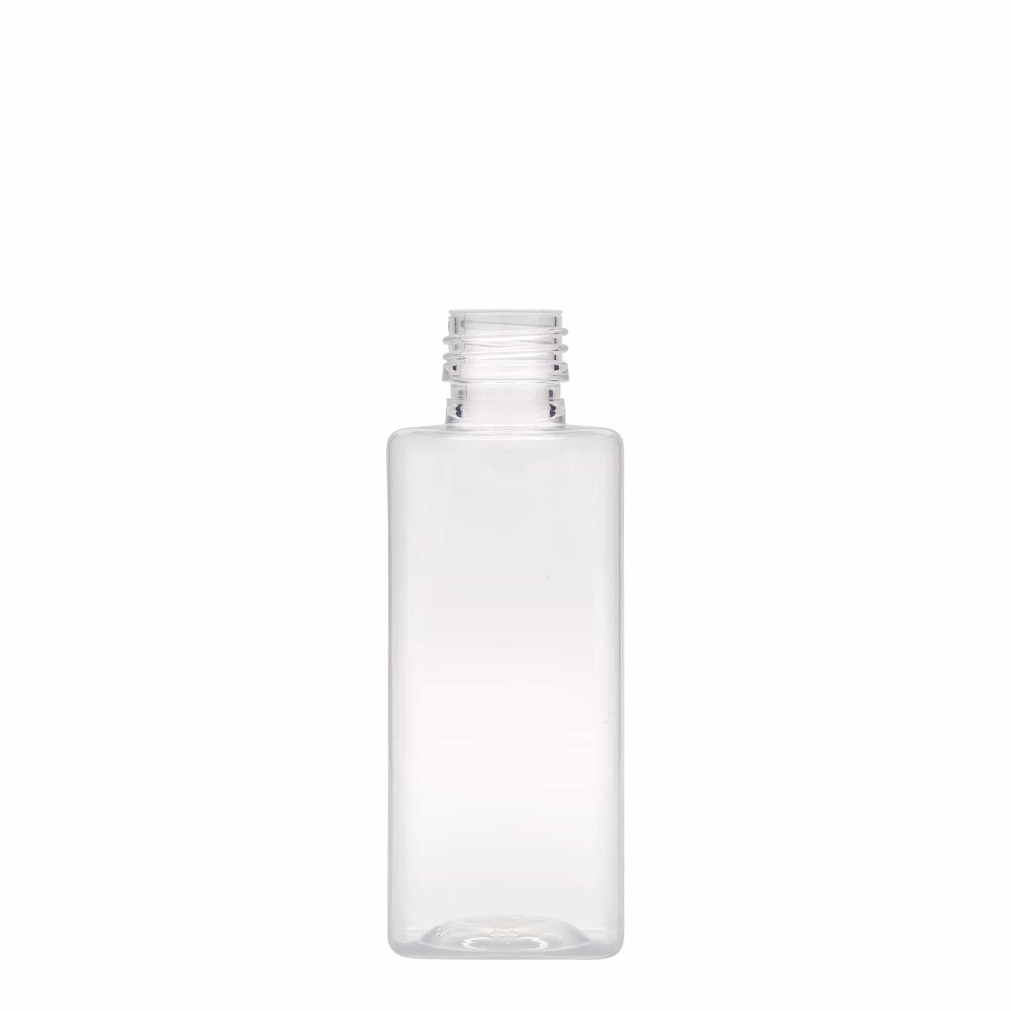 250 ml PET-pudel 'Karl', ruudukujuline, plastik, kael: PP 28