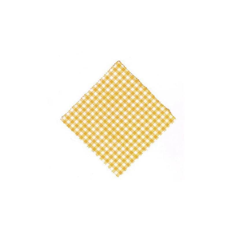 Ruuduline riidest purgikate 12×12, ruudukujuline, tekstiil, kollane, sulguri tüüp: TO38–TO53 Ruuduline riidest purgikate 12×12, ruudukujuline, tekstiil, kollane, sulguri tüüp: TO38–TO53