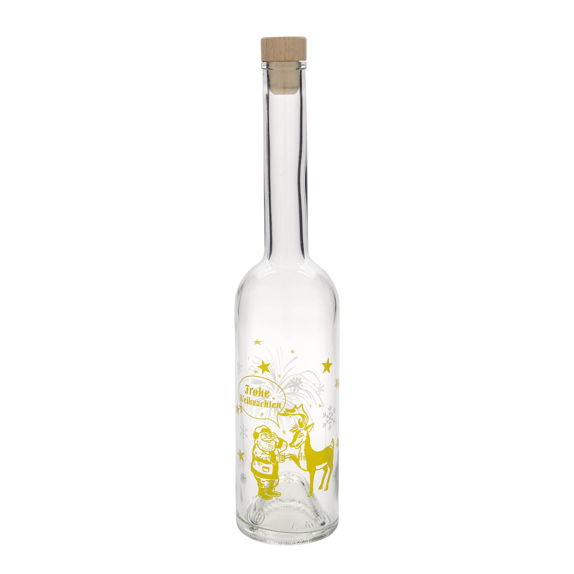 500 ml klaaspudel 'Opera', motiiv: ilutulestik, suuava: kork