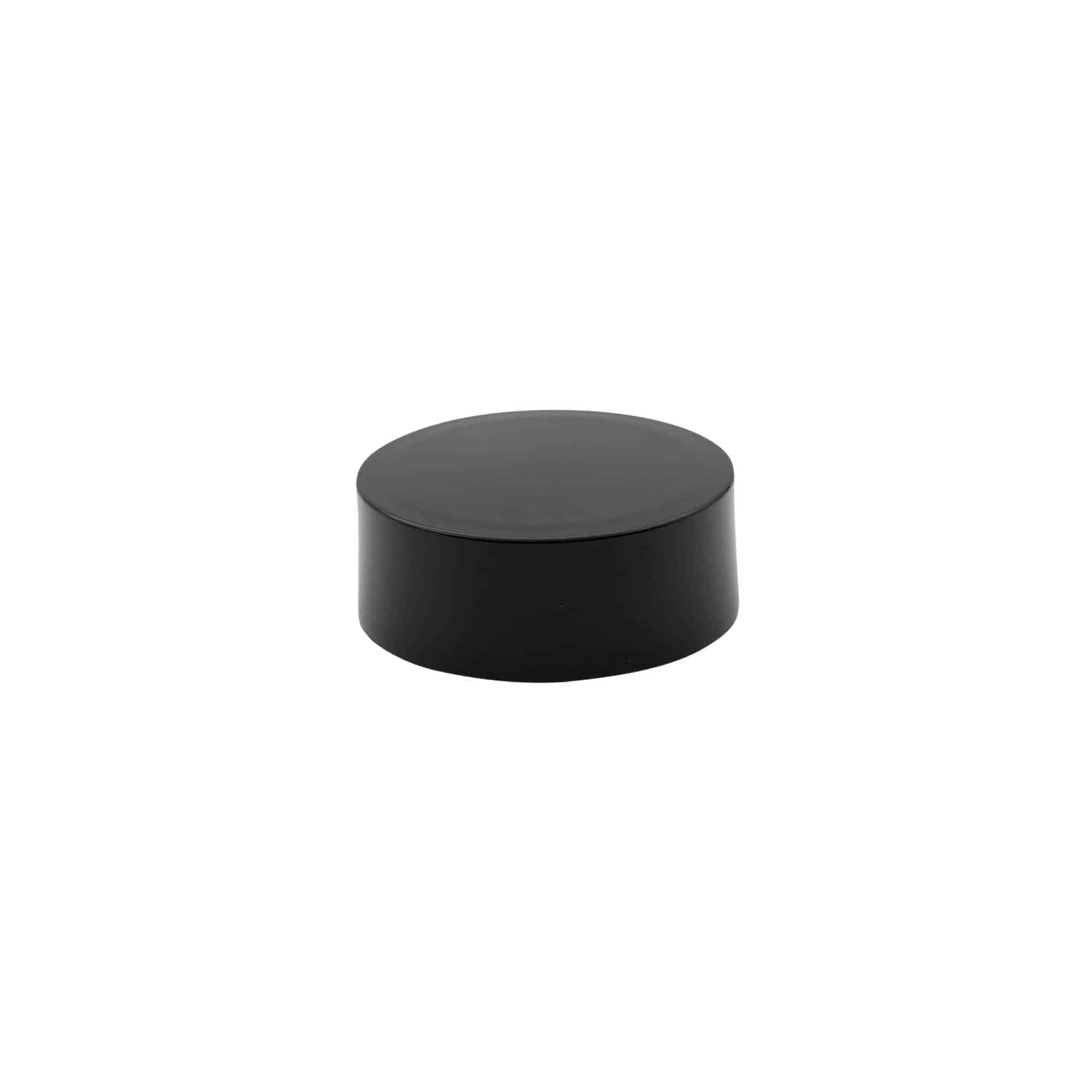 Kruviga kork, PP-plast, must, avause jaoks: 58/400 Kruviga kork, PP-plast, must, avause jaoks: 58/400