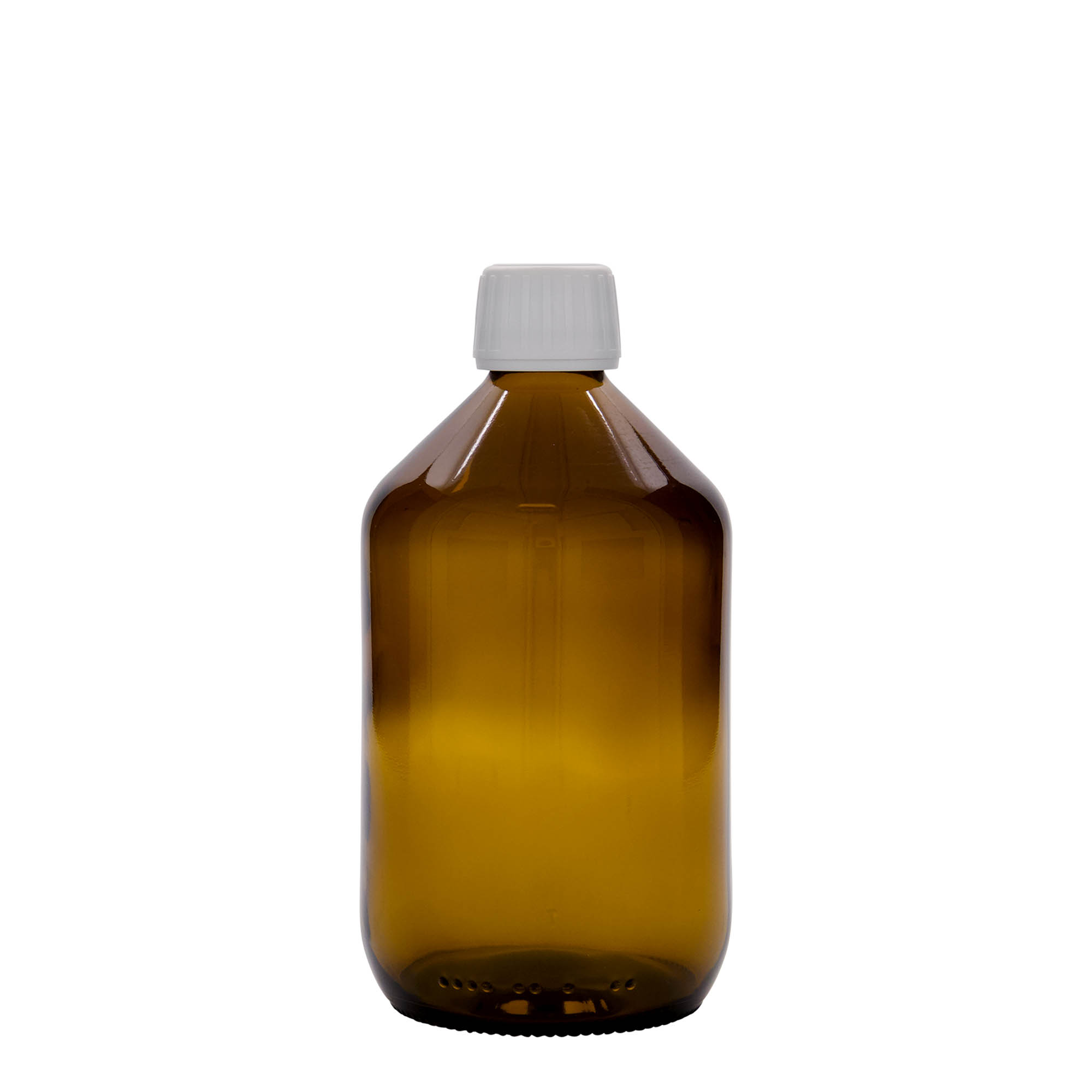 500 ml meditsiinipudel, pruun, klaas, suuava: PP 28