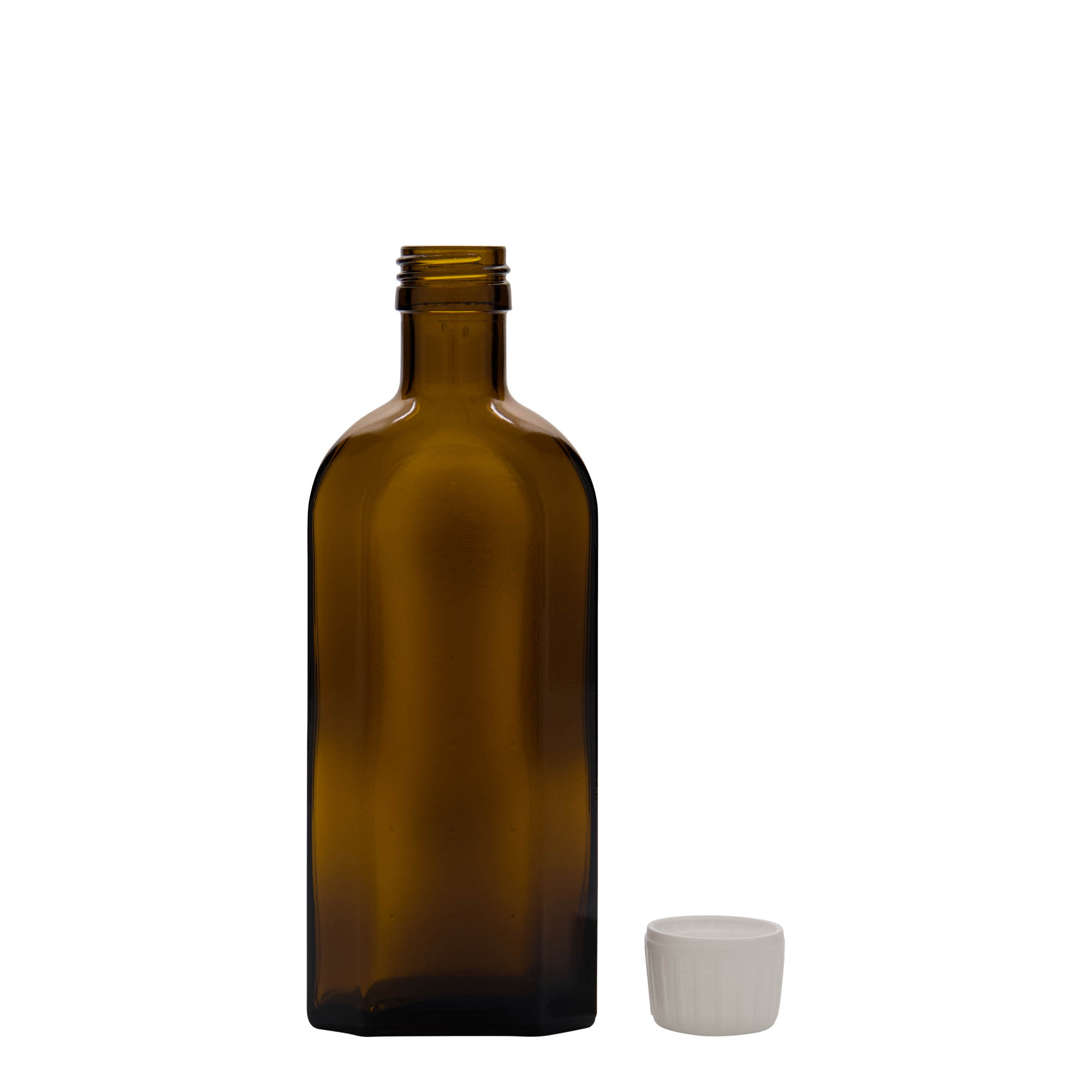 250 ml meditsiinipudel Meplat, ovaalne, klaas, pruun, suuava: PP 28 250 ml meditsiinipudel Meplat, ovaalne, klaas, pruun, suuava: PP 28
