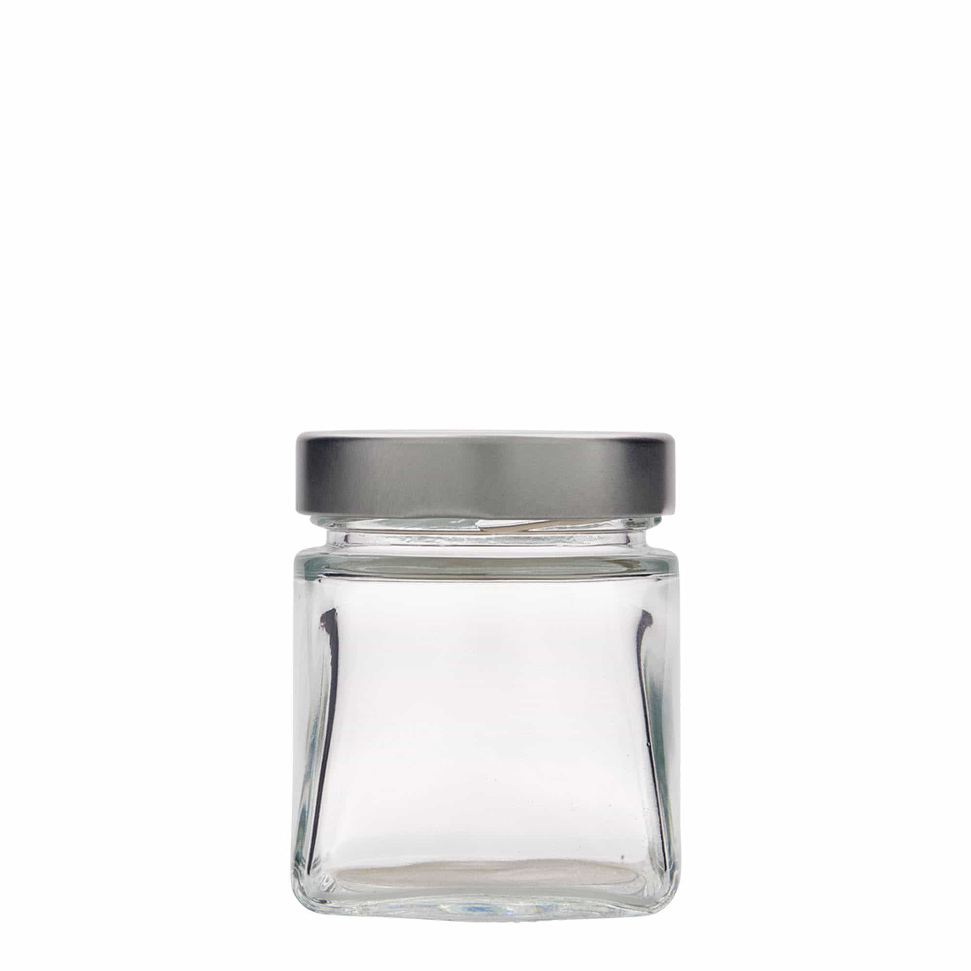 212 ml ruudukujuline klaas „Luxor“, avale: Deep-Twist-Off (DTO 63)