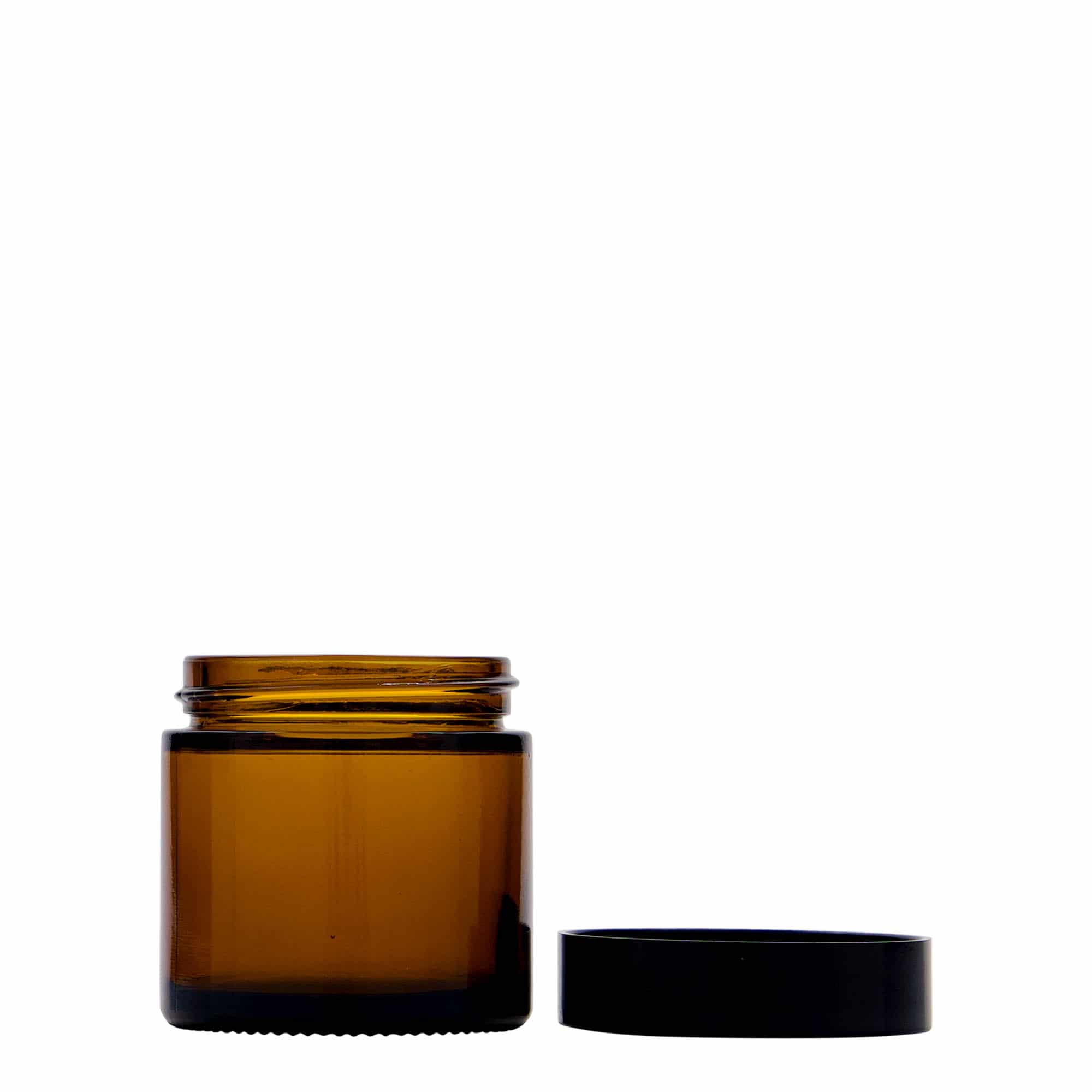 60 ml kosmeetikapurk 'Brown Line', klaas, pruun, sulgur: keeratav kork