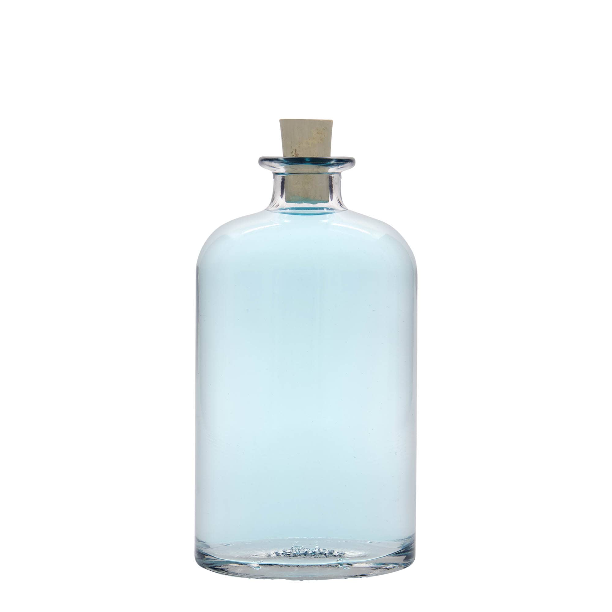 500 ml klaaspudel 'Dundee', ovaalne, suuava: kork