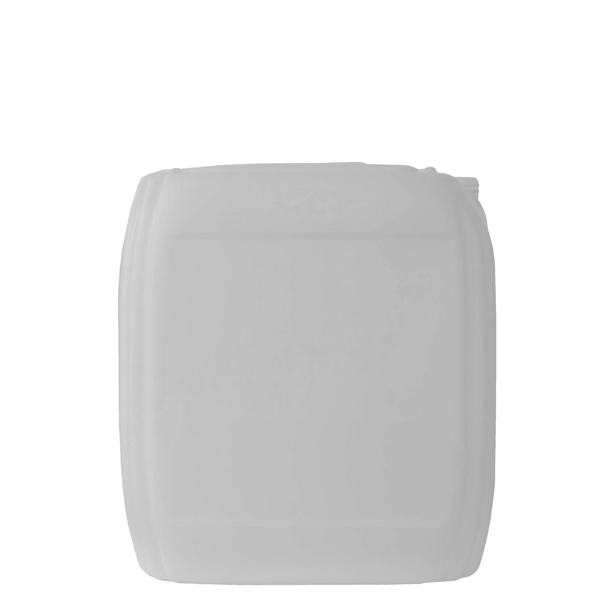 30 l kanister, ristkülikukujuline, HDPE-plast, naturaalne, avaus: ND 60