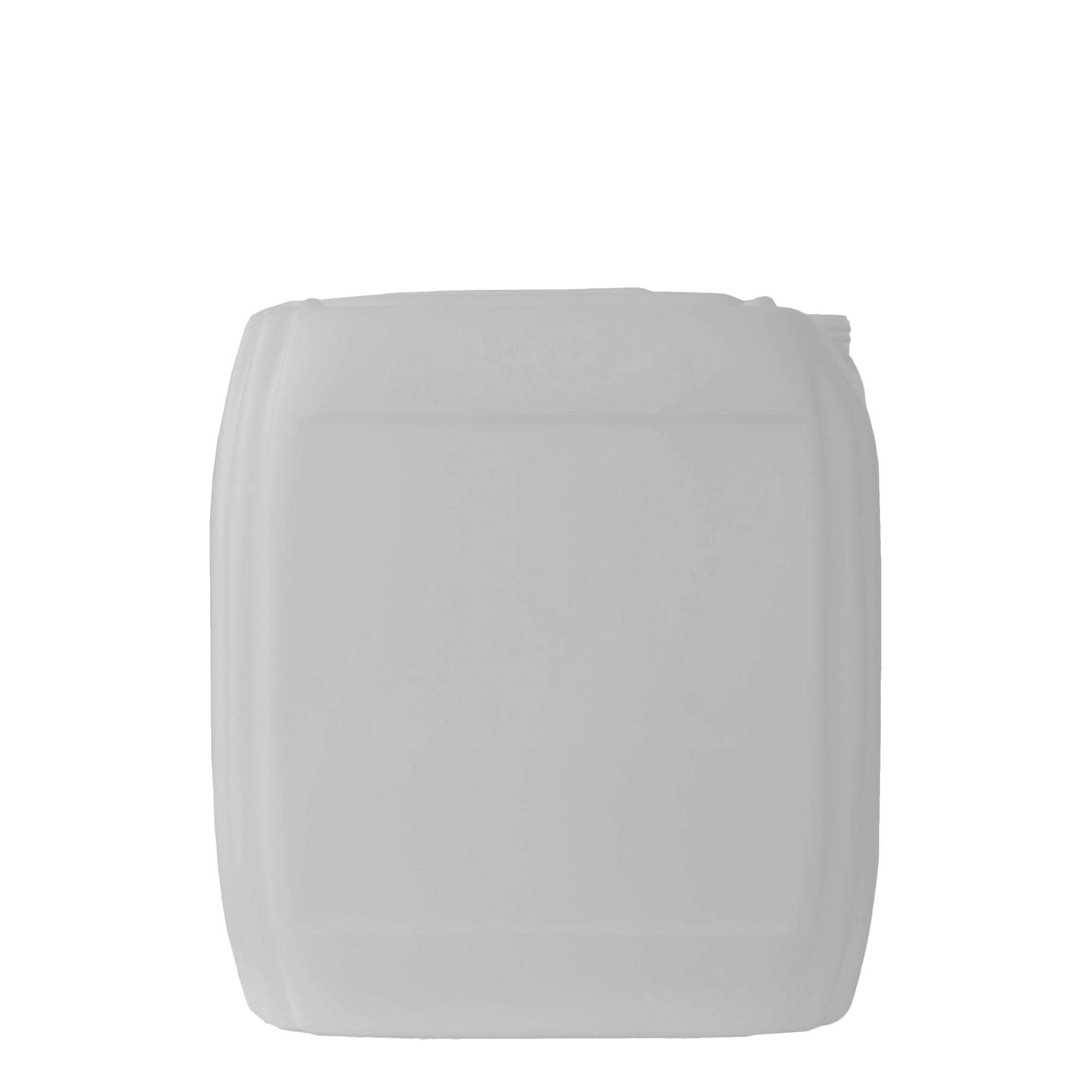 30 l kanister, ristkülikukujuline, HDPE-plast, naturaalne, avaus: ND 60