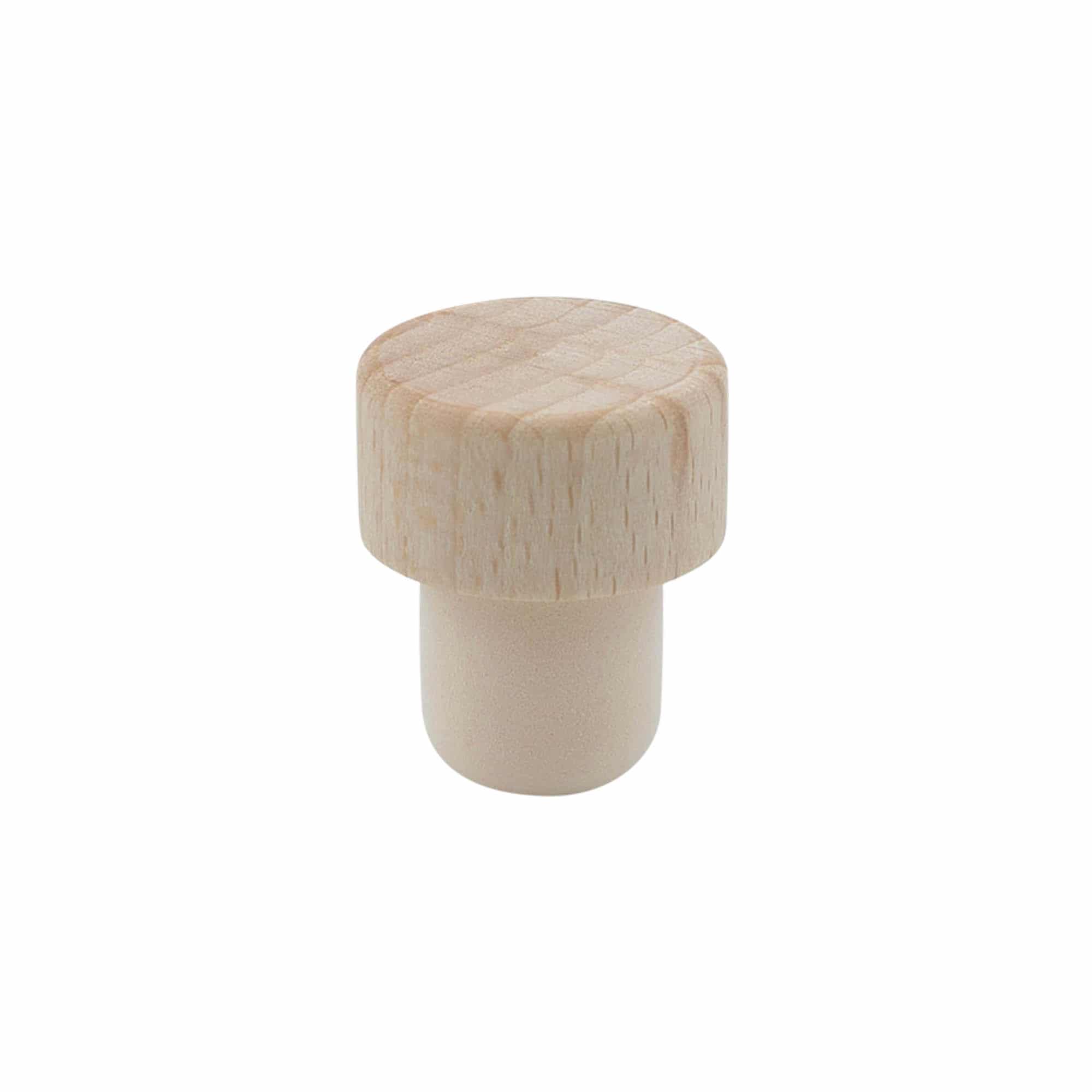 Käepideme kork 19 mm, puit/plastik, suudmele: kork
