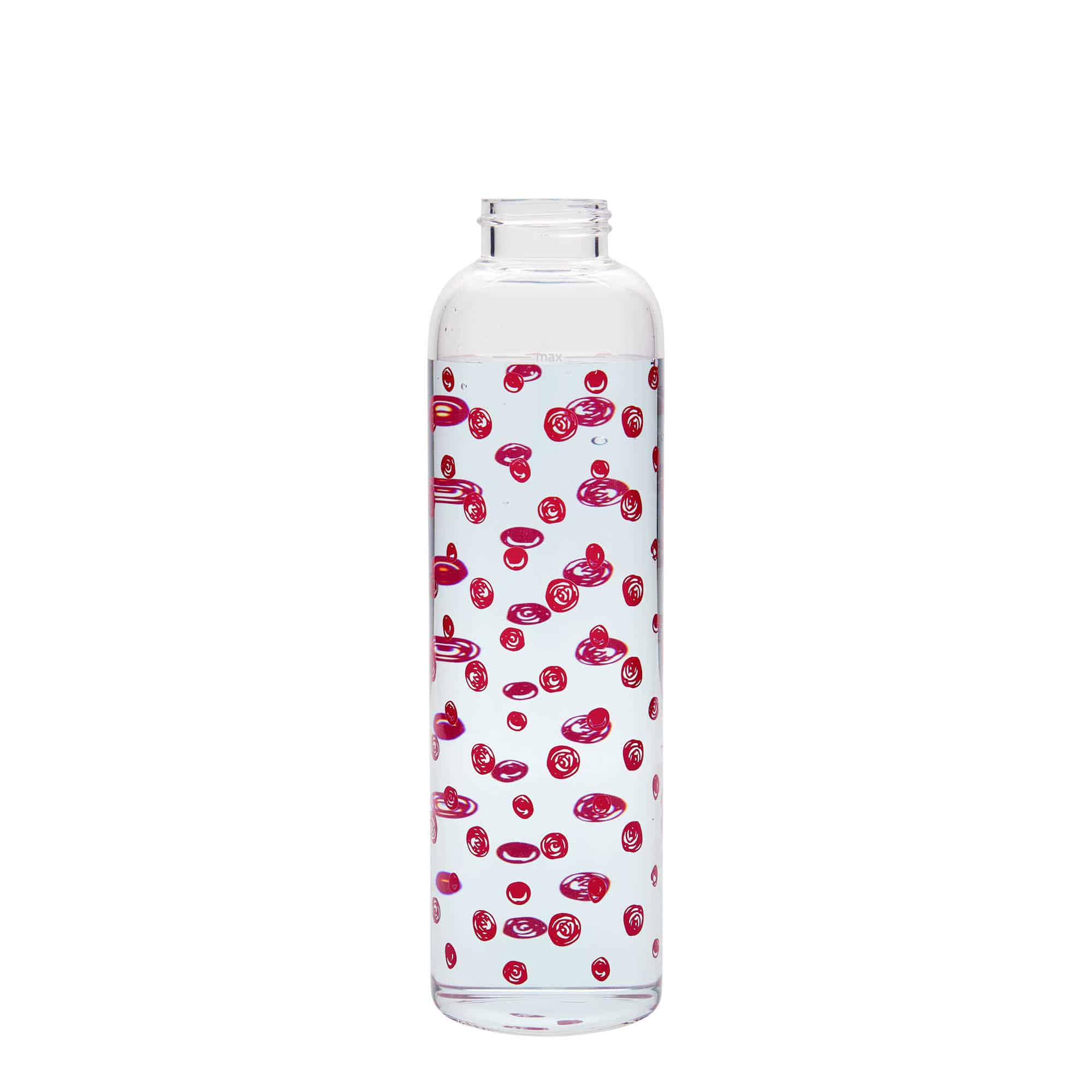 500 ml joogipudel 'Perseus', motiiv: punased täpid, sulgur: keeratav kork