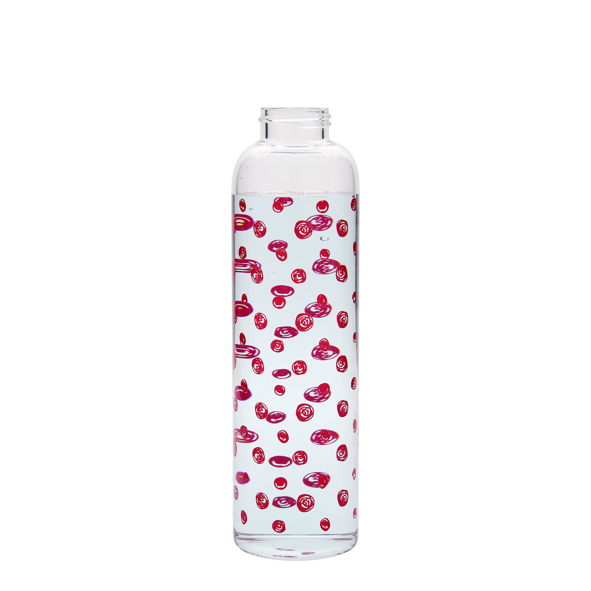 500 ml joogipudel 'Perseus - Punased täpid', suuosa: kruvikork