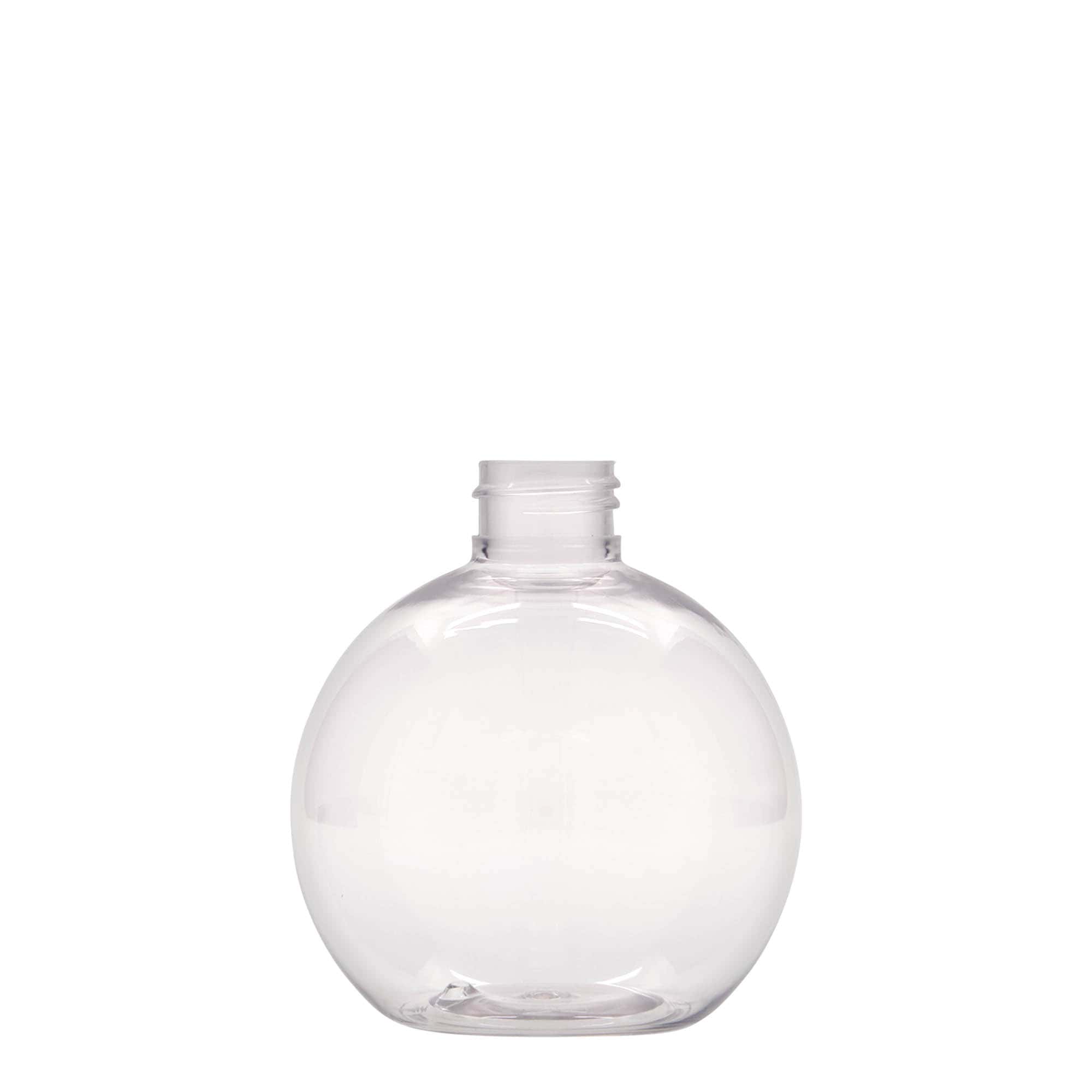 250 ml PET-pudel 'Perry', ümmargune, plast, sulgur: GPI 24/410