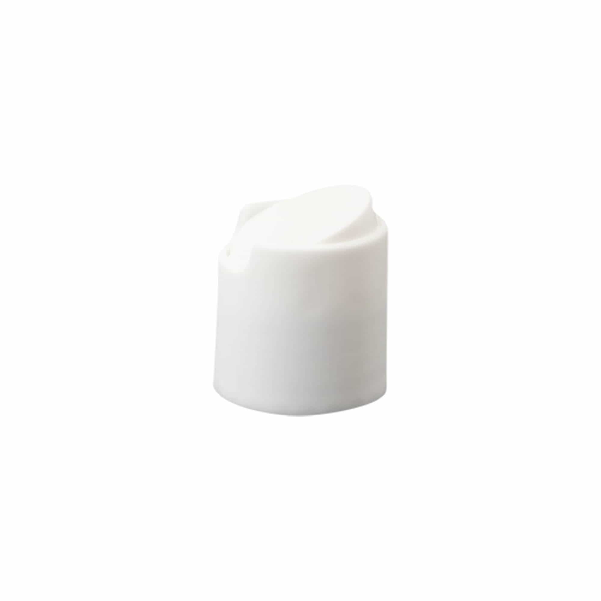 Kruvikork Disc Top, PP-plastik, valge, avausele: 24/410