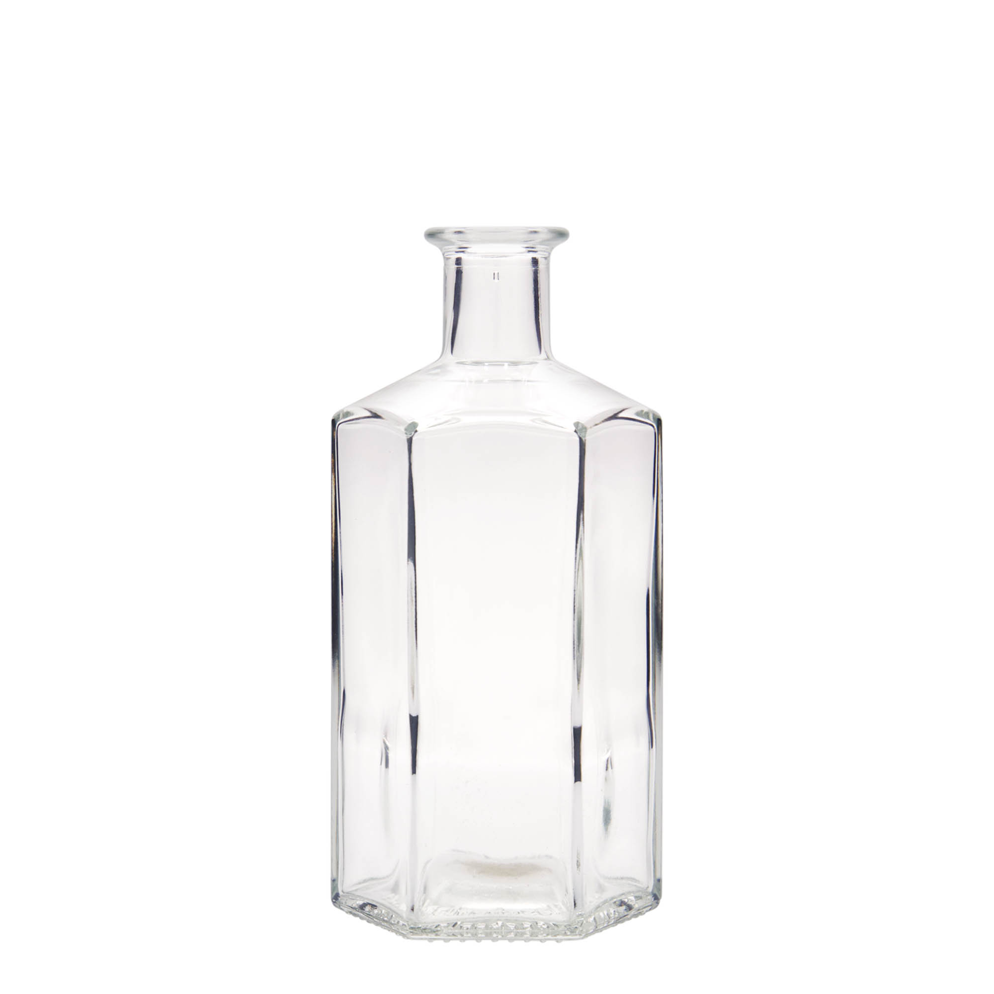 500 ml klaaspudel apteekrile „Jimmy“, kuusnurkne, avaleots: kork