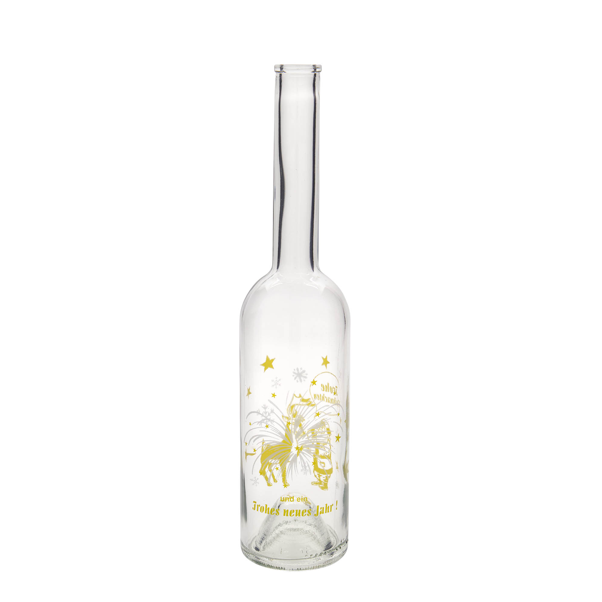 500 ml klaaspudel 'Opera', motiiv: ilutulestik, suuava: kork