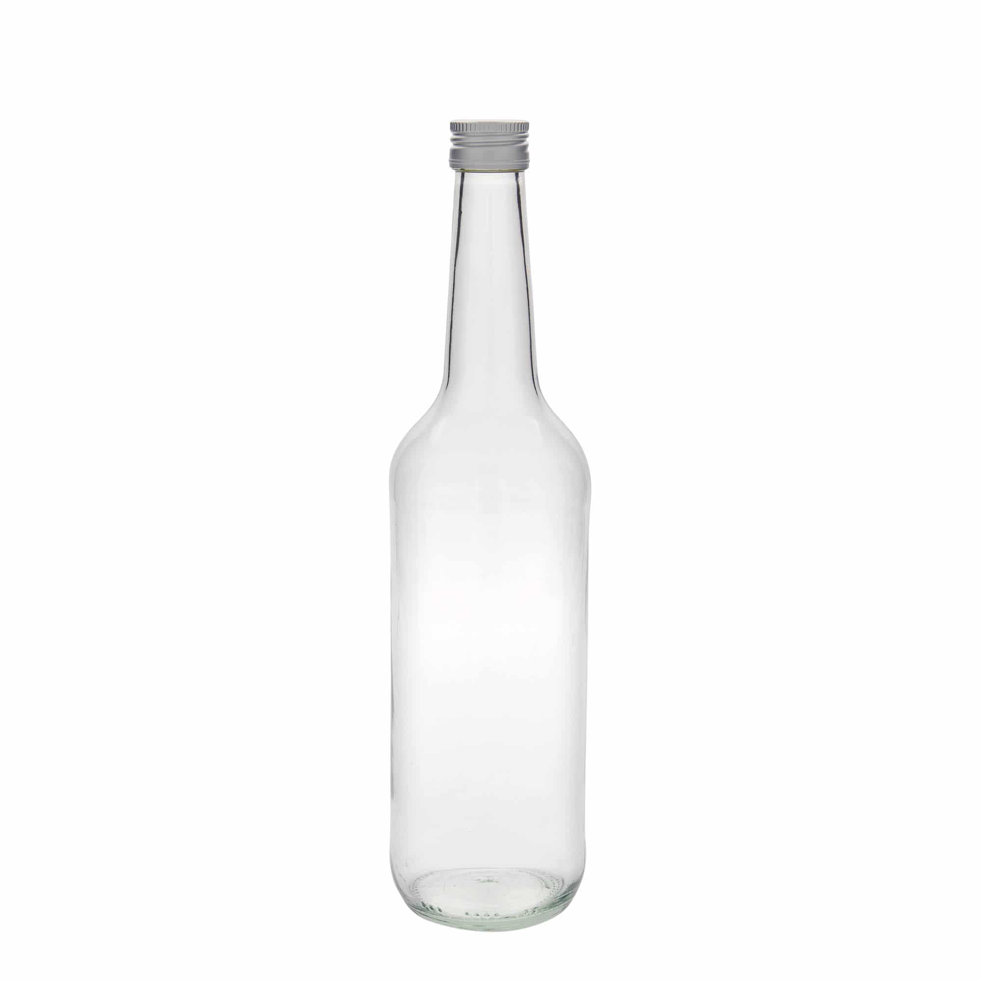 700 ml klaaspudel, sirge kaelaga, sulgur: PP 28