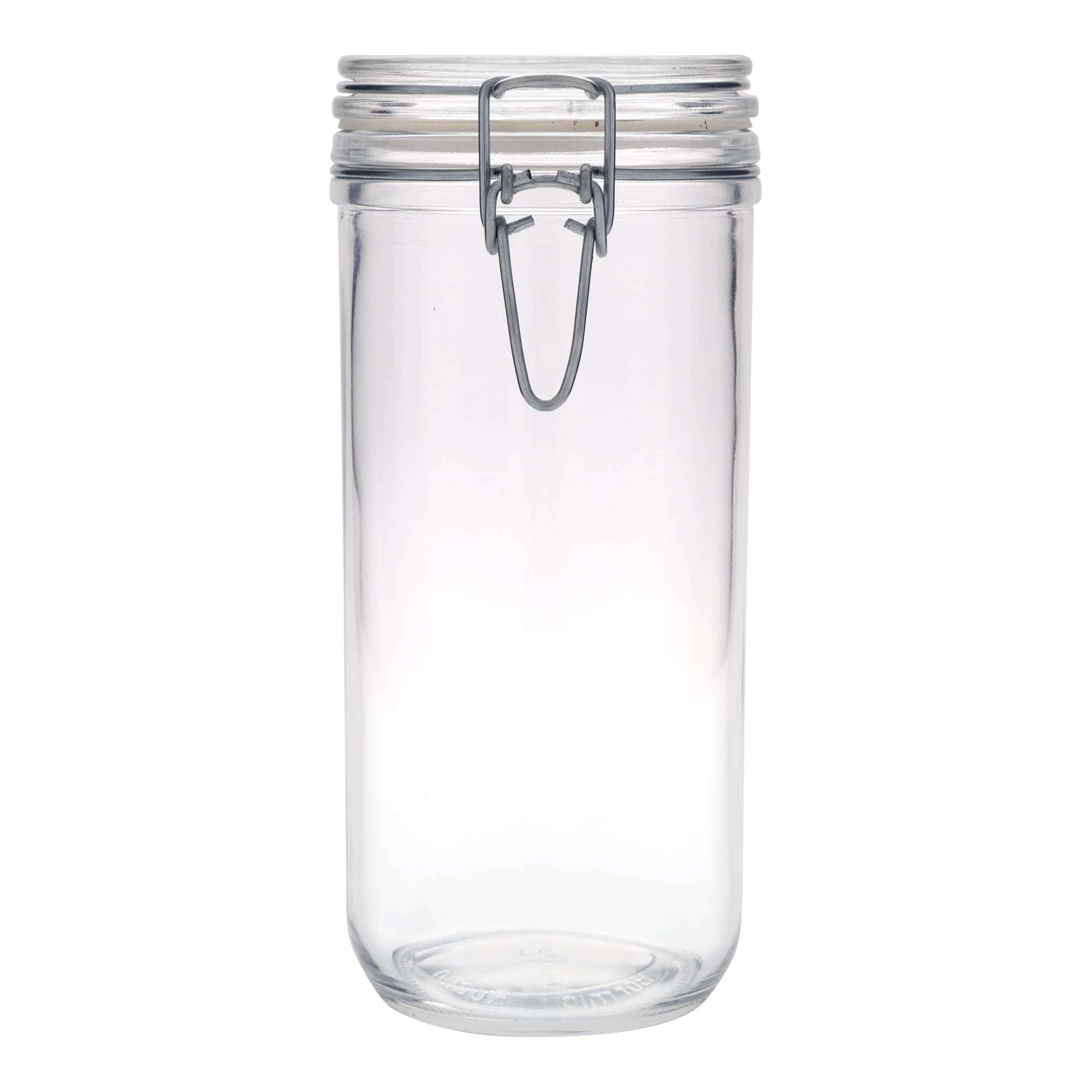 1 000 ml traatklambriga klaaspurk „Fido“, avale: traatklambriga sulgur