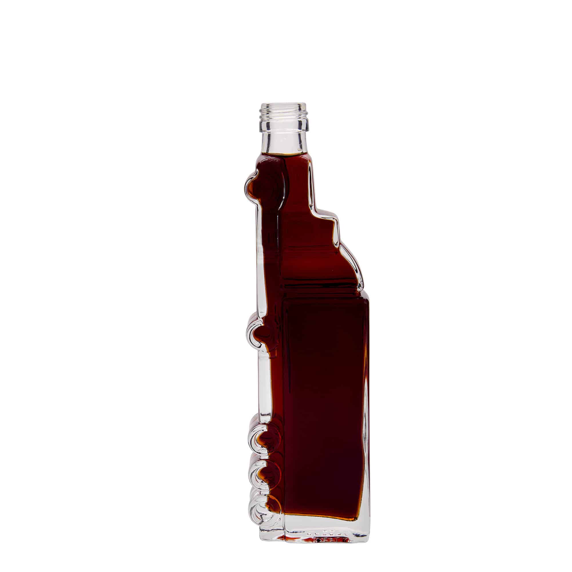 200 ml klaaspudel 'Veoauto', sulgur: kork