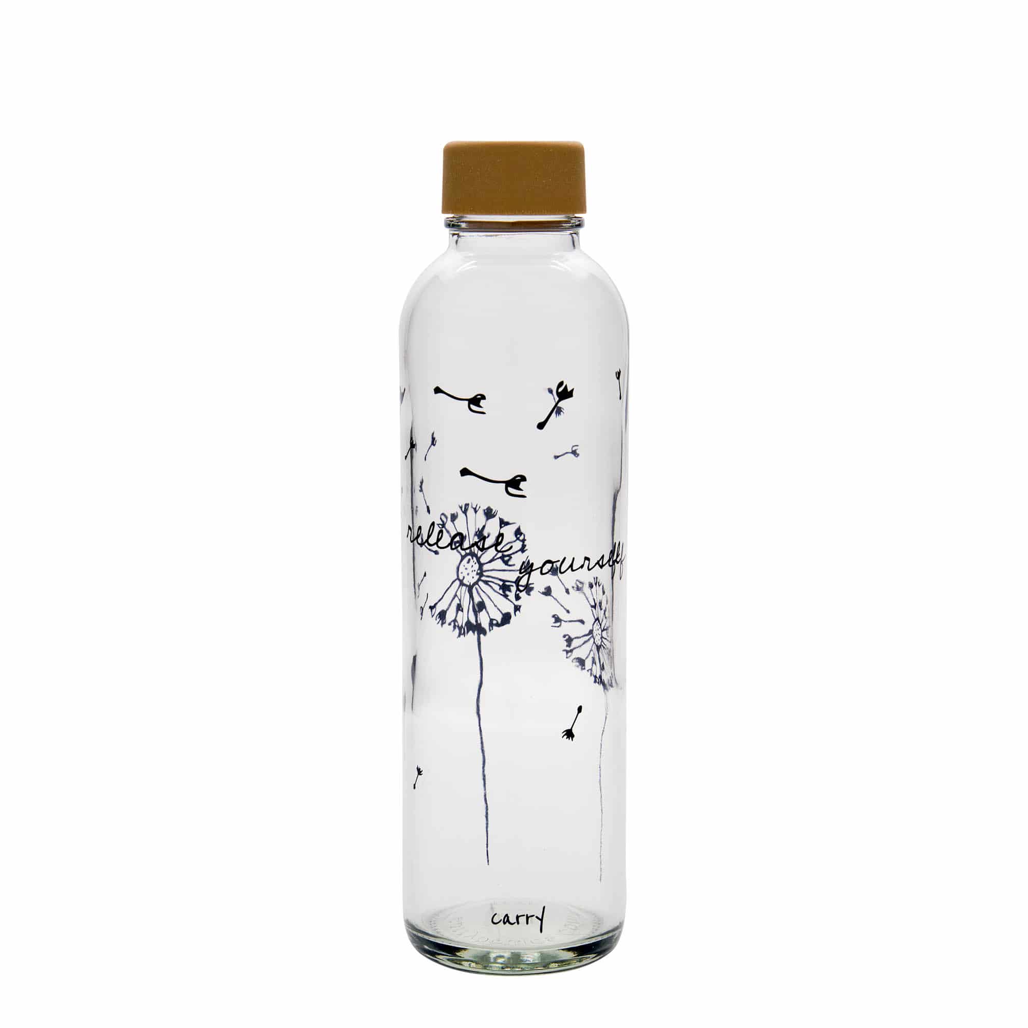700 ml joogipudel 'CARRY Bottle', motiiv: Release Yourself, sulgur: keeratav kork