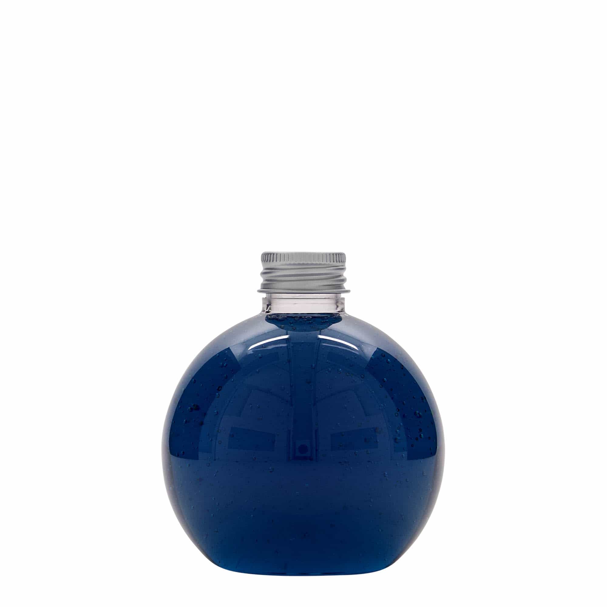250 ml PET-pudel 'Perry', ümmargune, plast, sulgur:  24/410