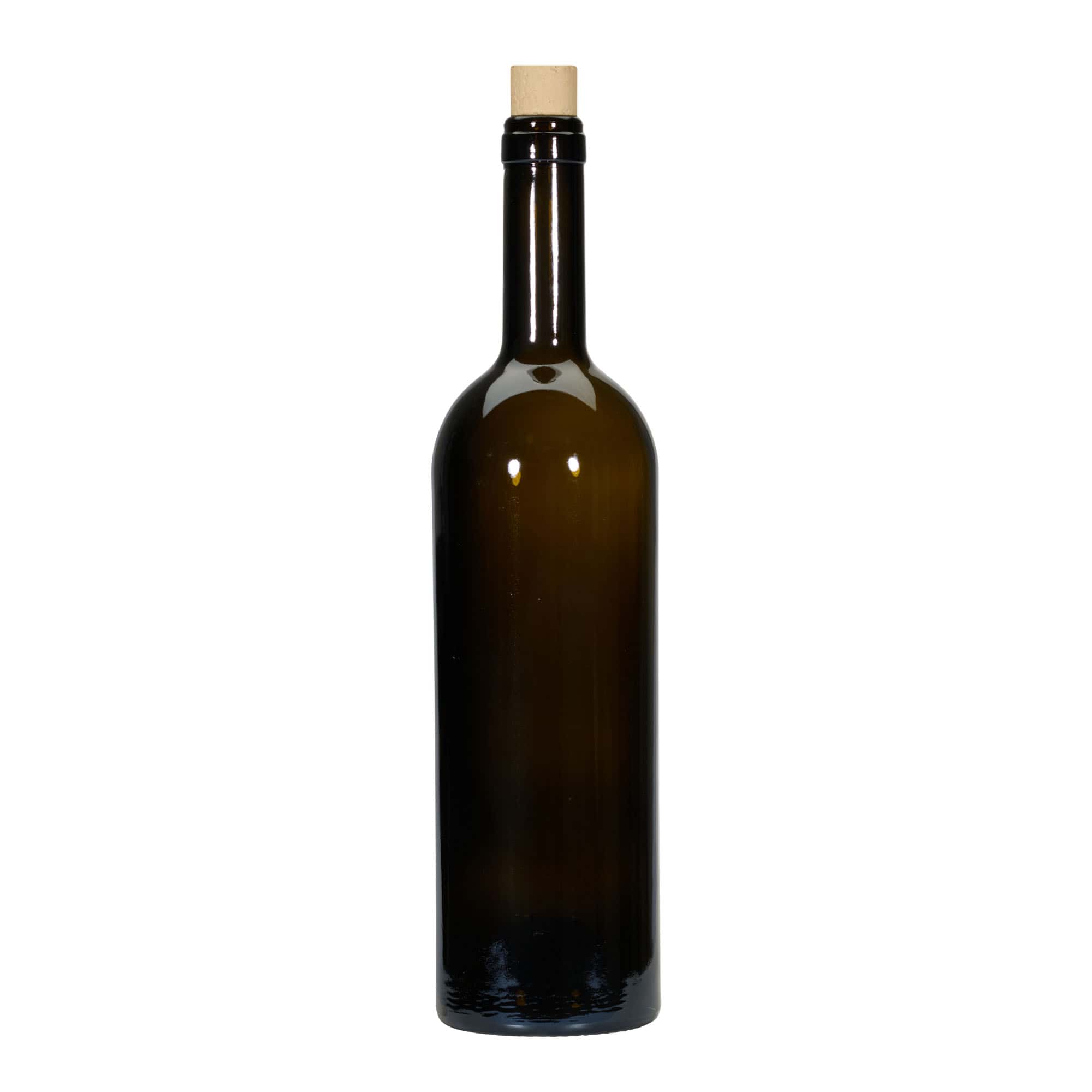 750 ml veini pudel 'Golia', antiikroheline, suuava: kork