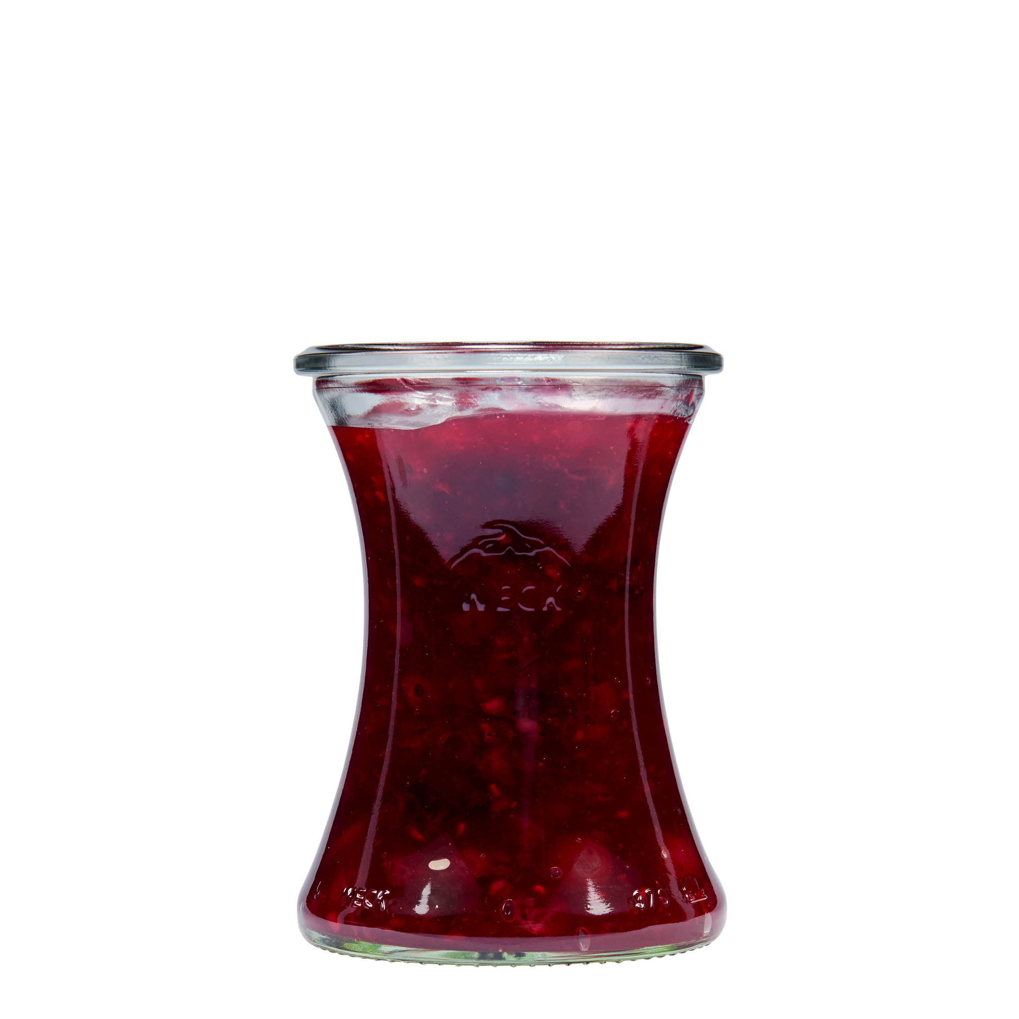 370 ml WECKi delikatessipurk, sulgur: ümar serv