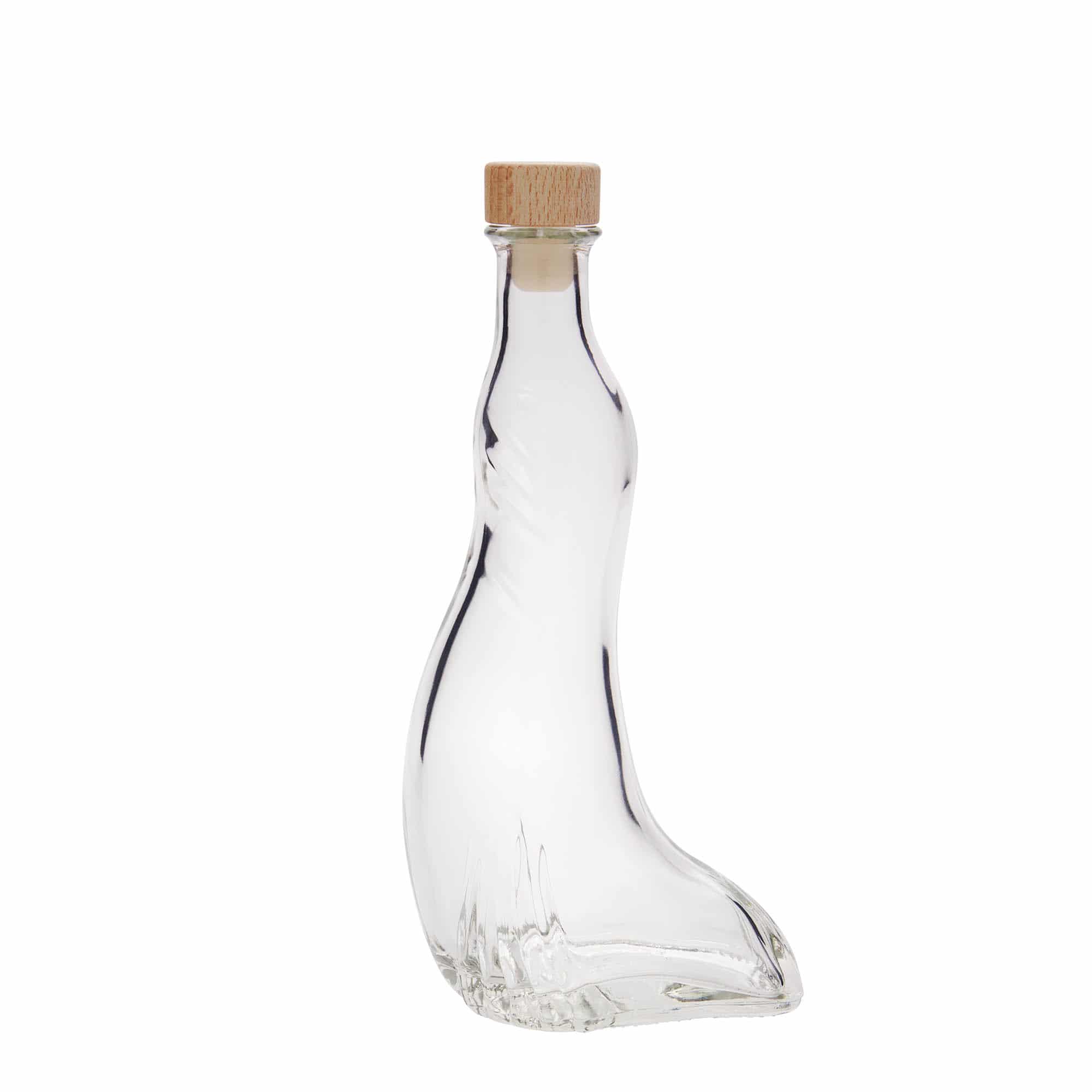 200 ml klaaspudel 'Randal', sulgur: kork