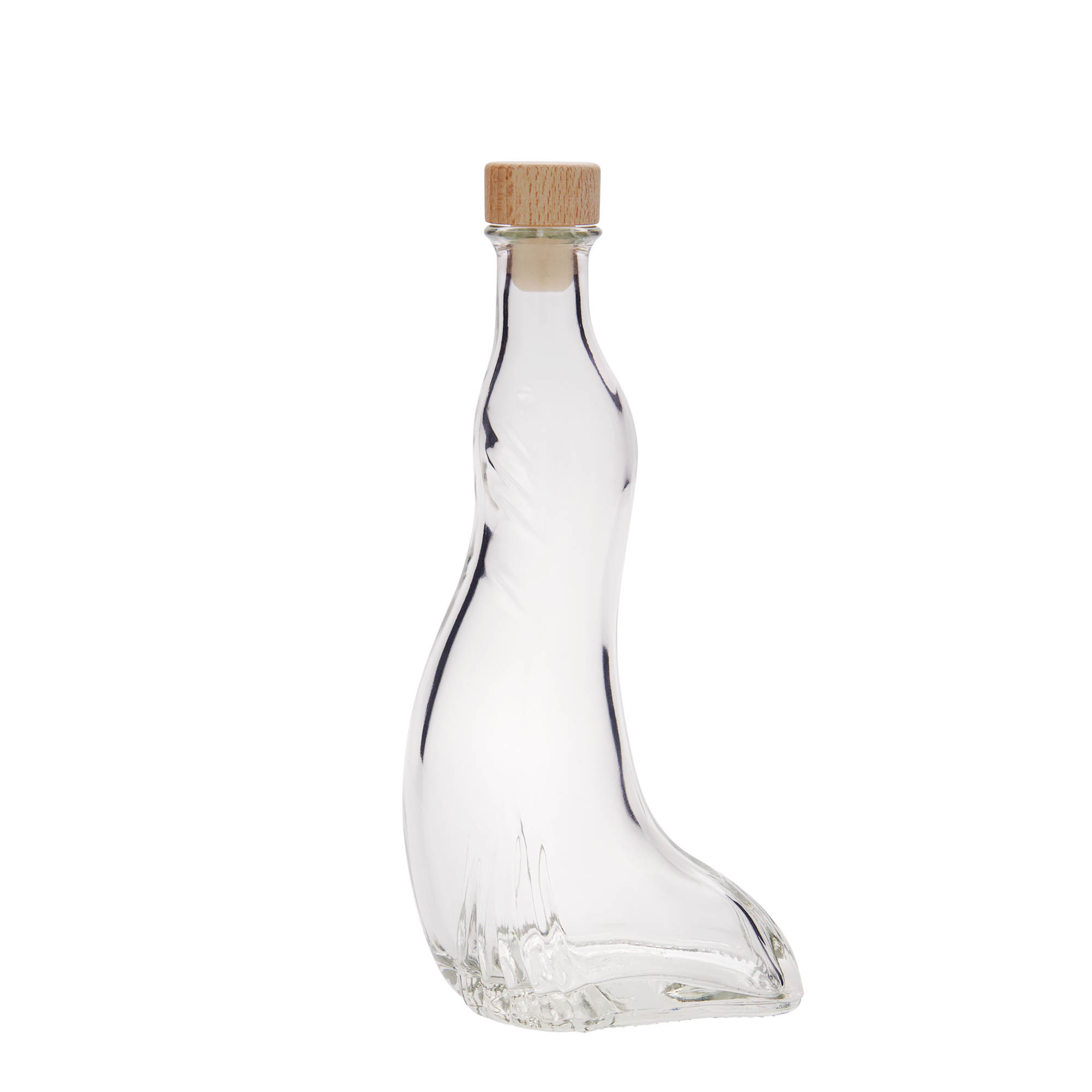 200 ml klaaspudel 'Hüljes', suuava: kork