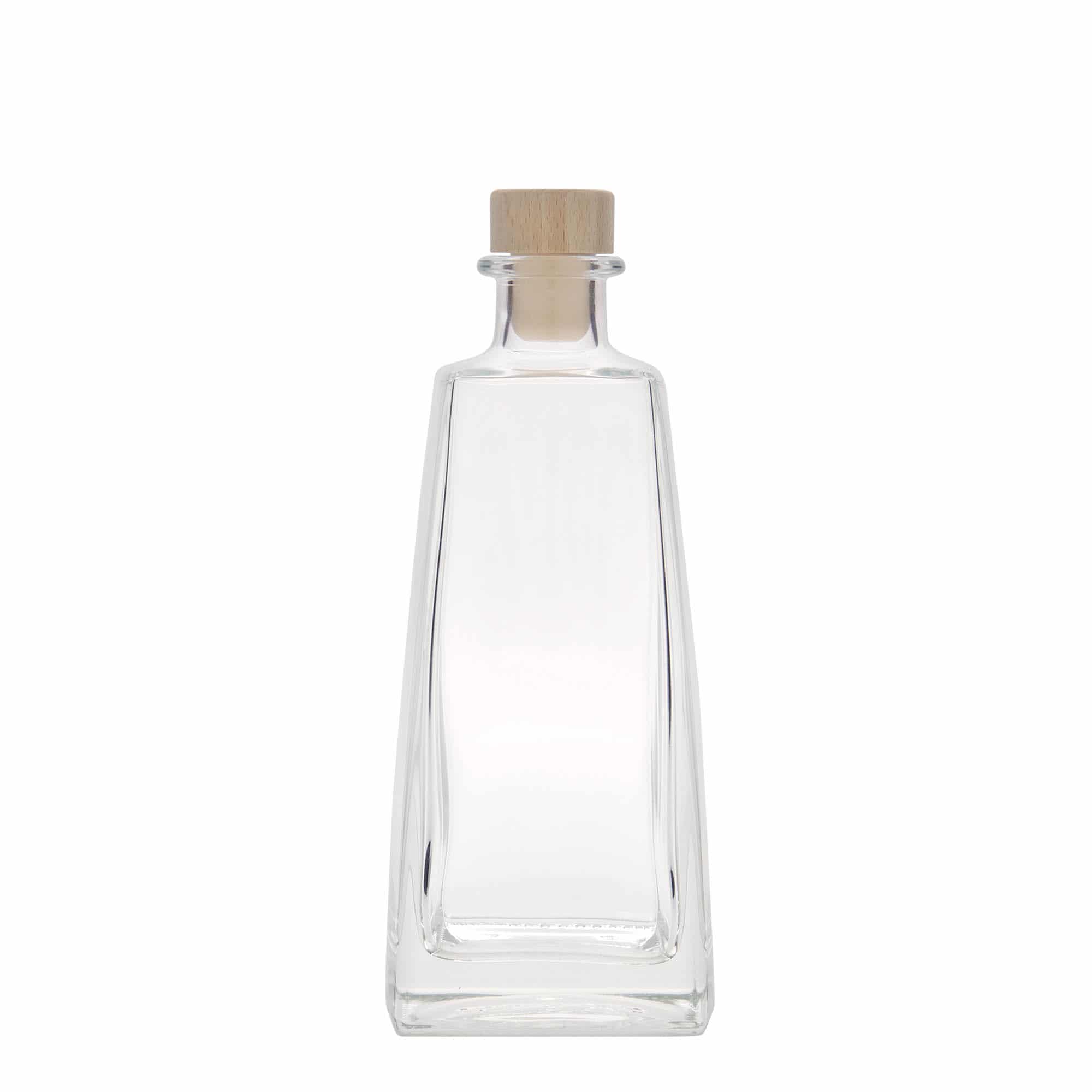 350 ml klaaspudel 'Timmy', ristkülikukujuline, sulgur: kork