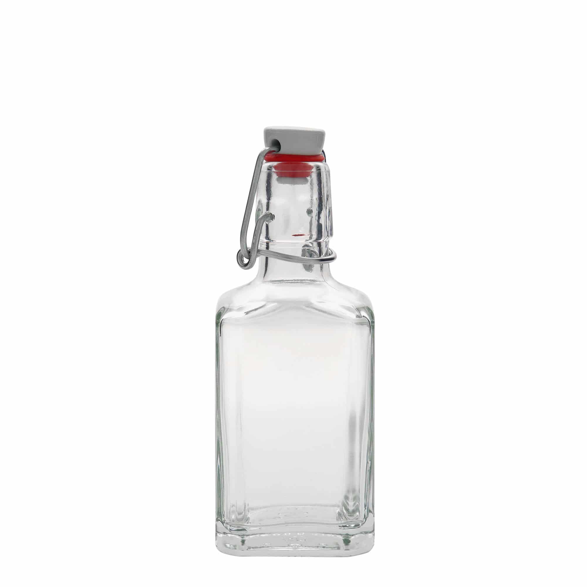 250 ml klaaspudel 'Rialto', ruudukujuline, suuava: klambrikork