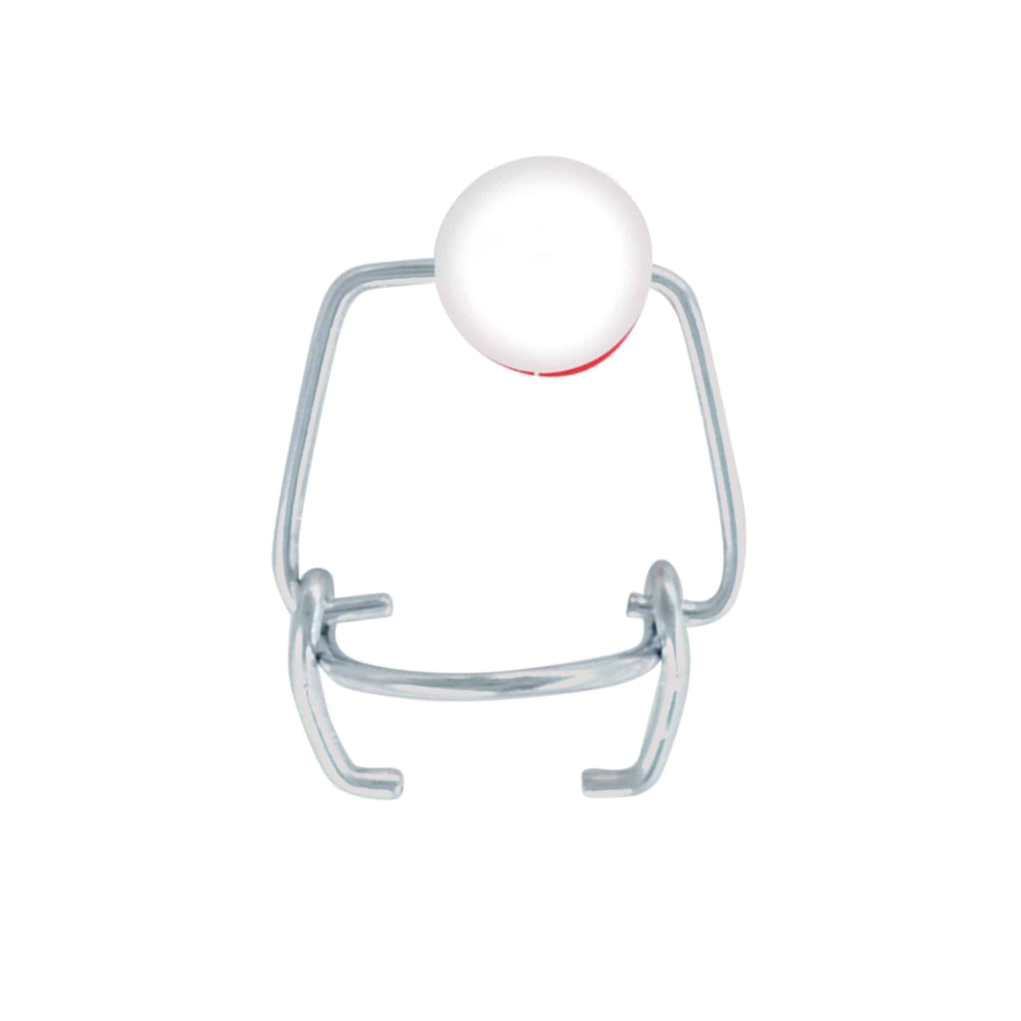 Triikimisklamber mini, plastik, punane-valge