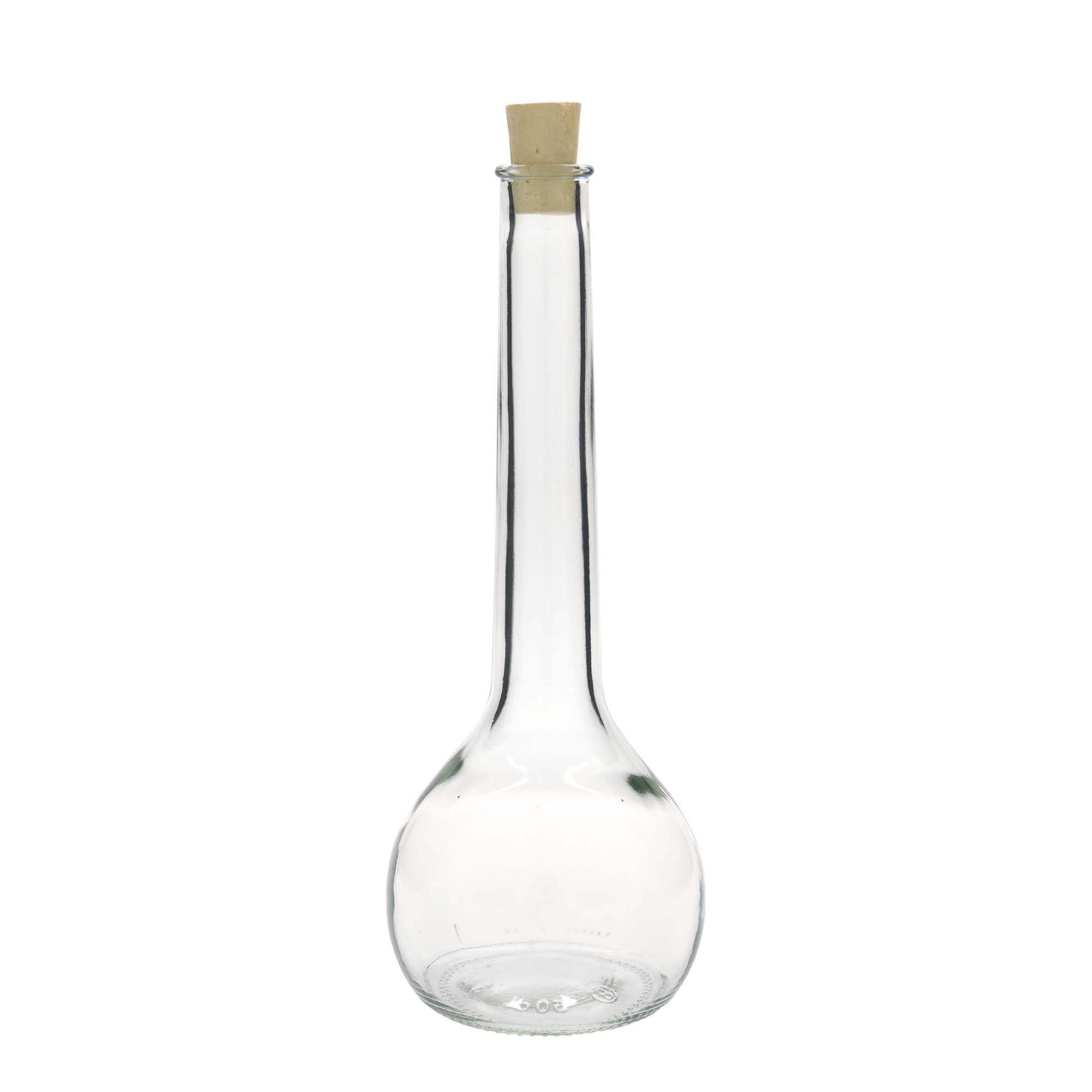 500 ml klaaspudel „Tulipano“, avale: kork