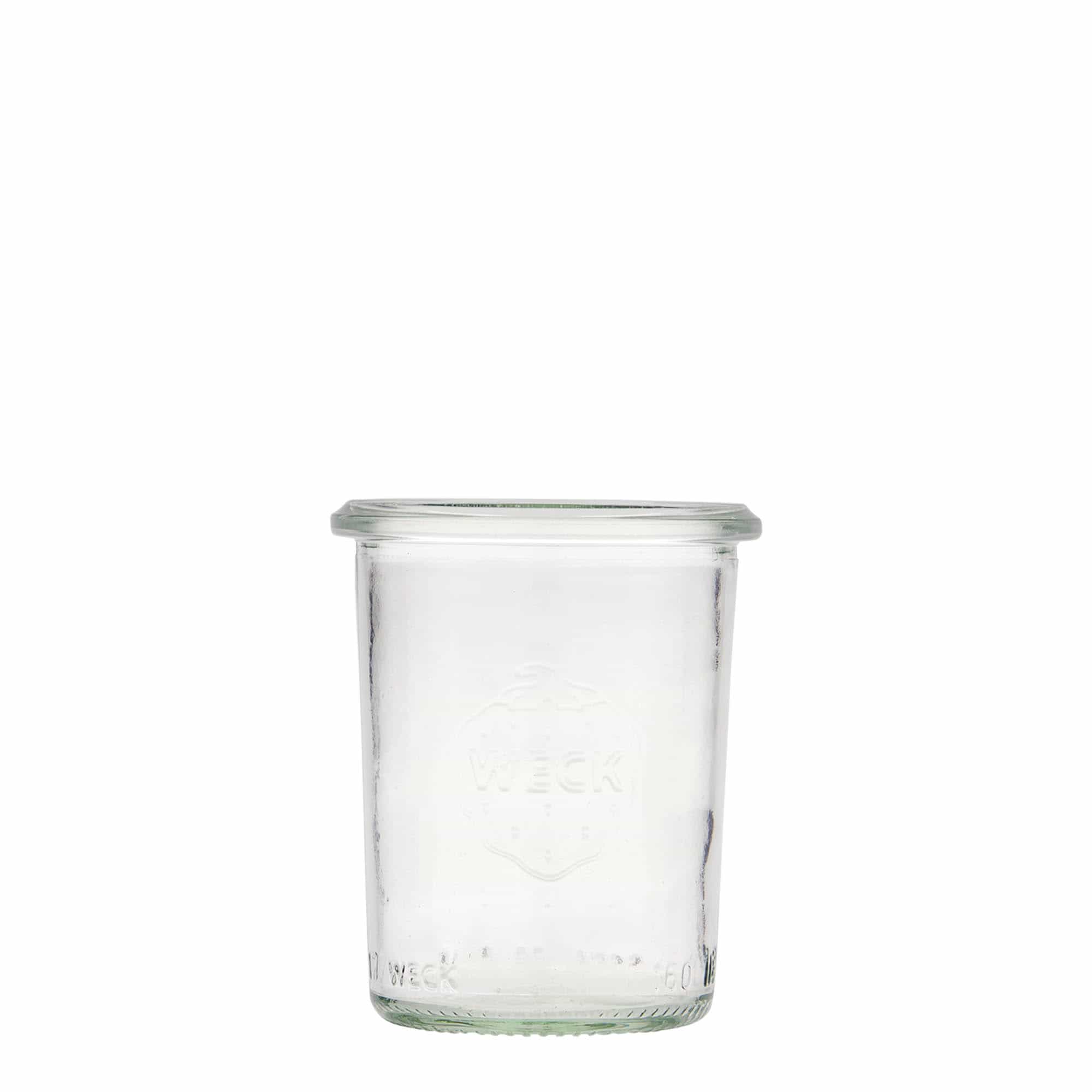 160 ml WECKi laia suuga purk, sulgur: ümar serv