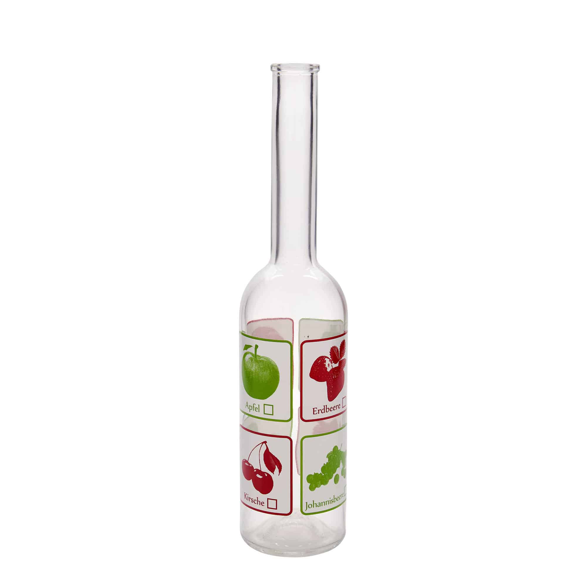 500 ml klaaspudel 'Opera', motiiv: puuviljad ja marjad, sulgur: kork 500 ml klaaspudel 'Opera', motiiv: puuviljad ja marjad, sulgur: kork