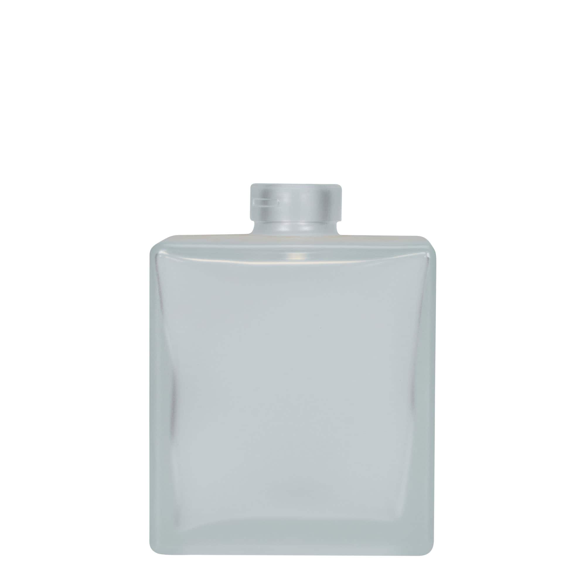 500 ml klaaspudel 'Cube', ruudukujuline, matt, sulgur: kork 500 ml klaaspudel 'Cube', ruudukujuline, matt, sulgur: kork