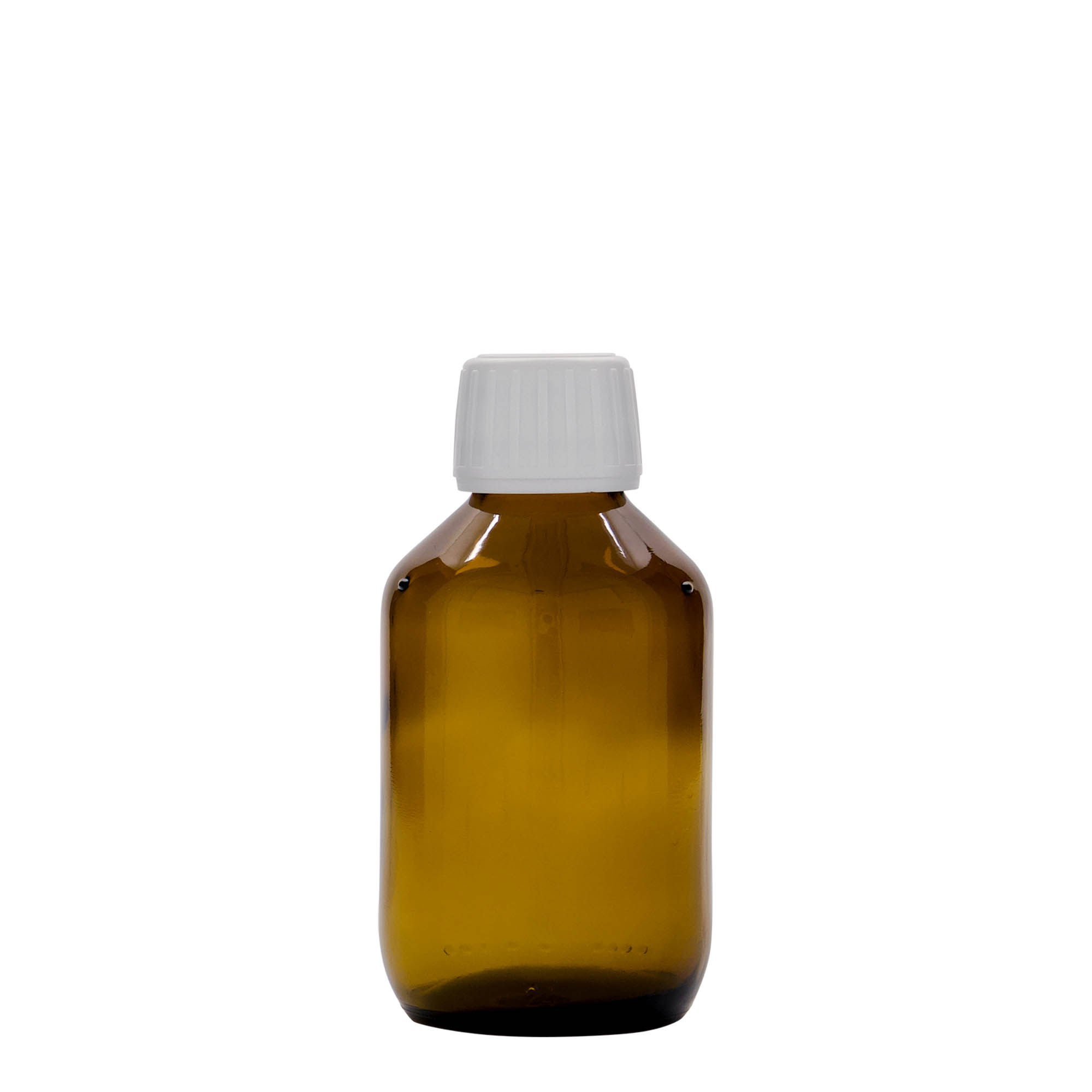 150 ml meditsiinipudel, pruun, klaas, suu: PP 28