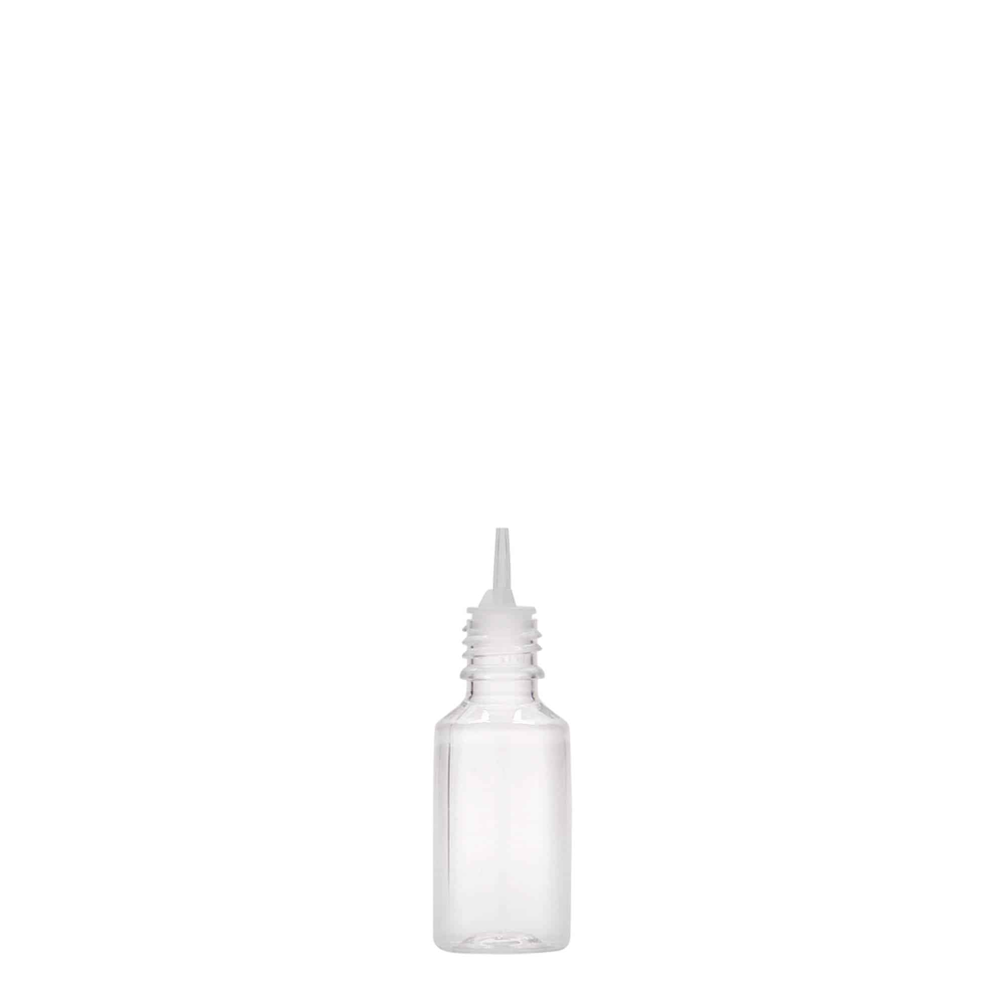 10 ml PET-pudel 'E-Liquid' kvaliteedikaitsme ja lapselukuga, plast, sulgur: keeratav kork