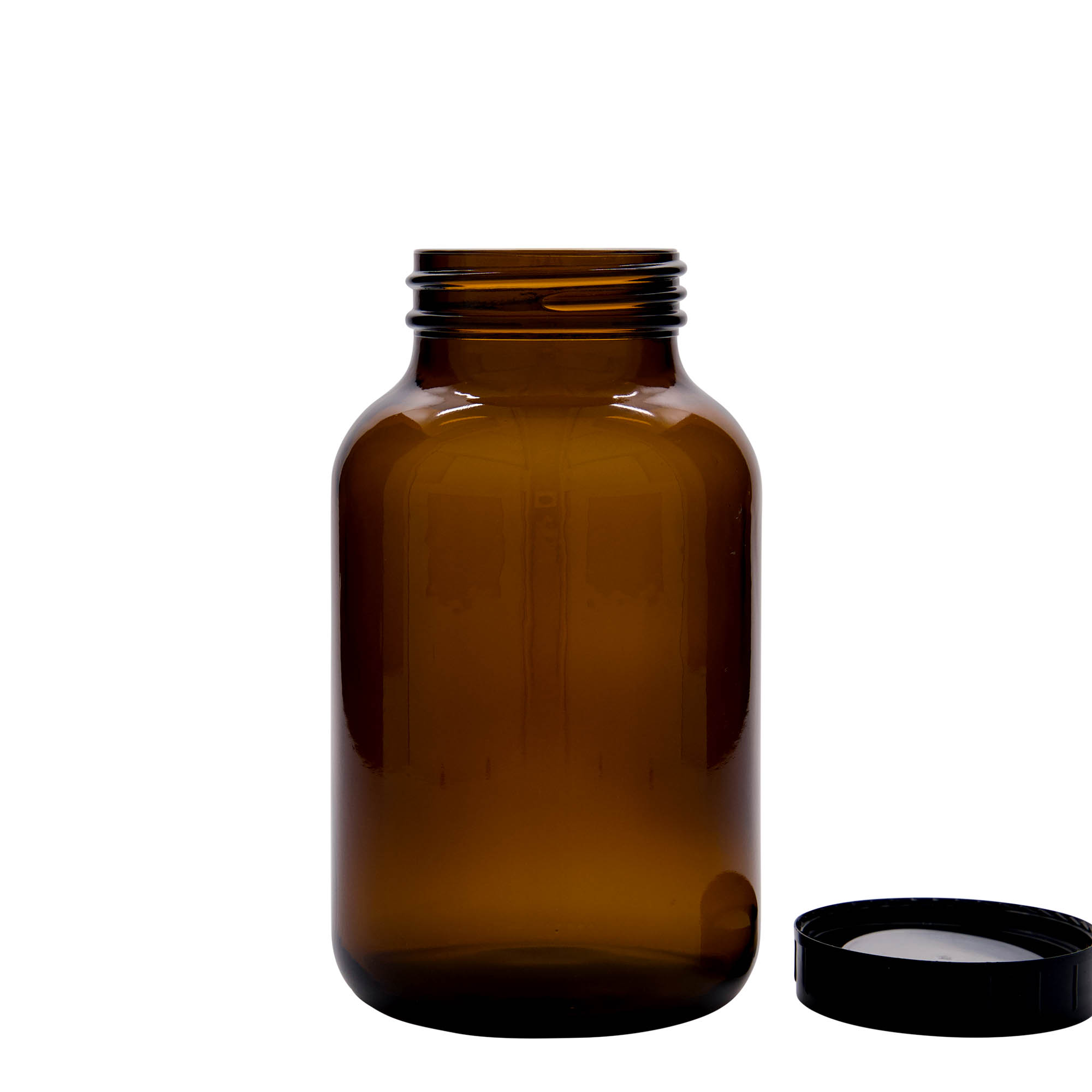 1.000 ml laia kaelaga klaaspurk, pruun, suuava: DIN 68 1.000 ml laia kaelaga klaaspurk, pruun, suuava: DIN 68