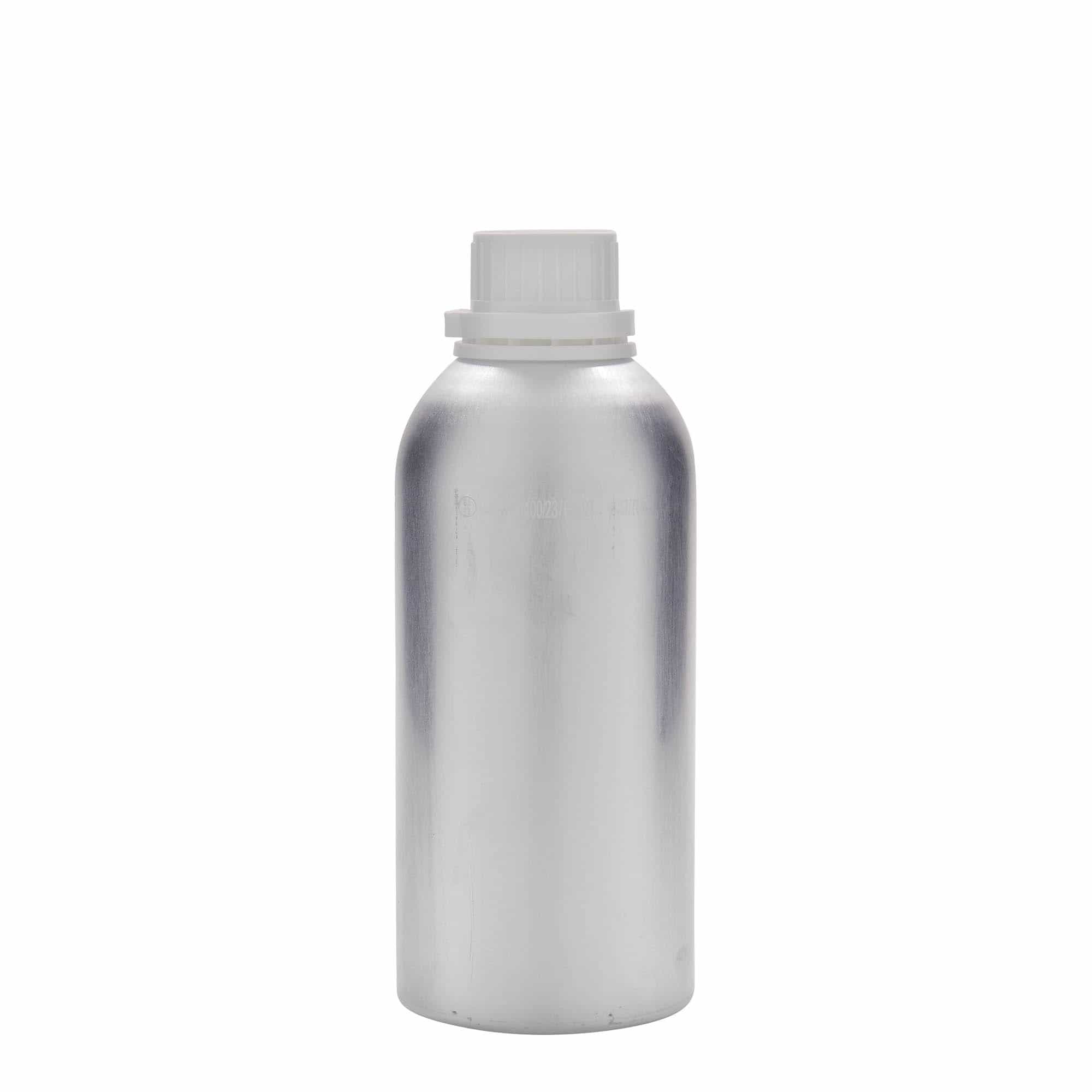 625 ml alumiiniumpudel, metall, hõbedane, sulgur: DIN 32