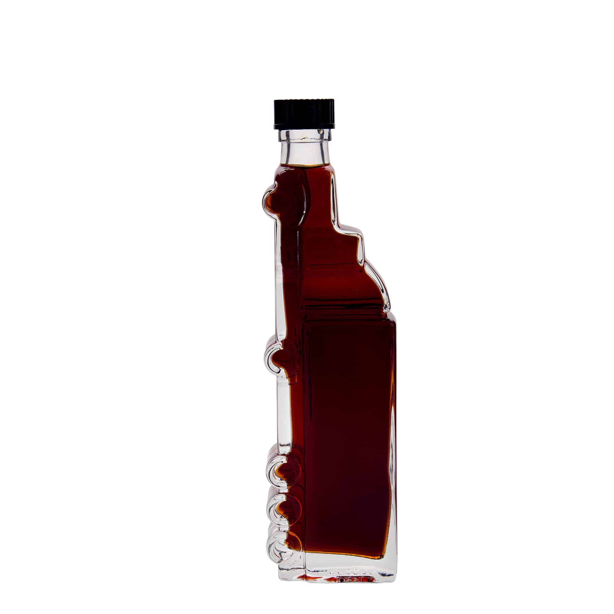 200 ml klaaspudel 'Veoauto', sulgur: kork
