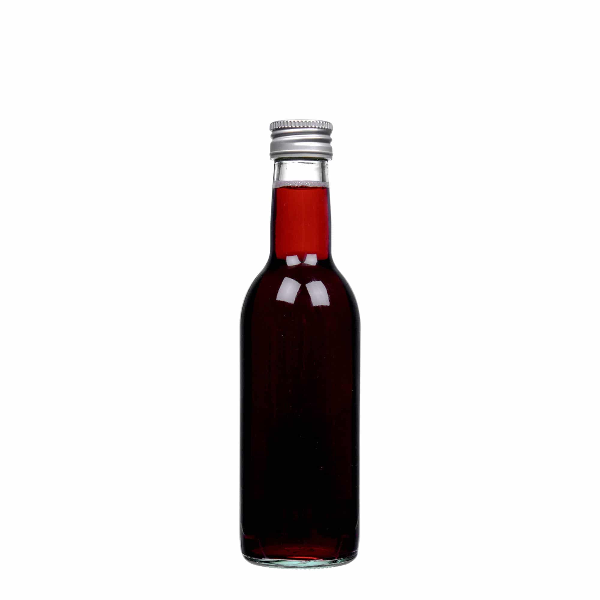 250 ml klaaspudel 'Bordeaux', sulgur: PP 28