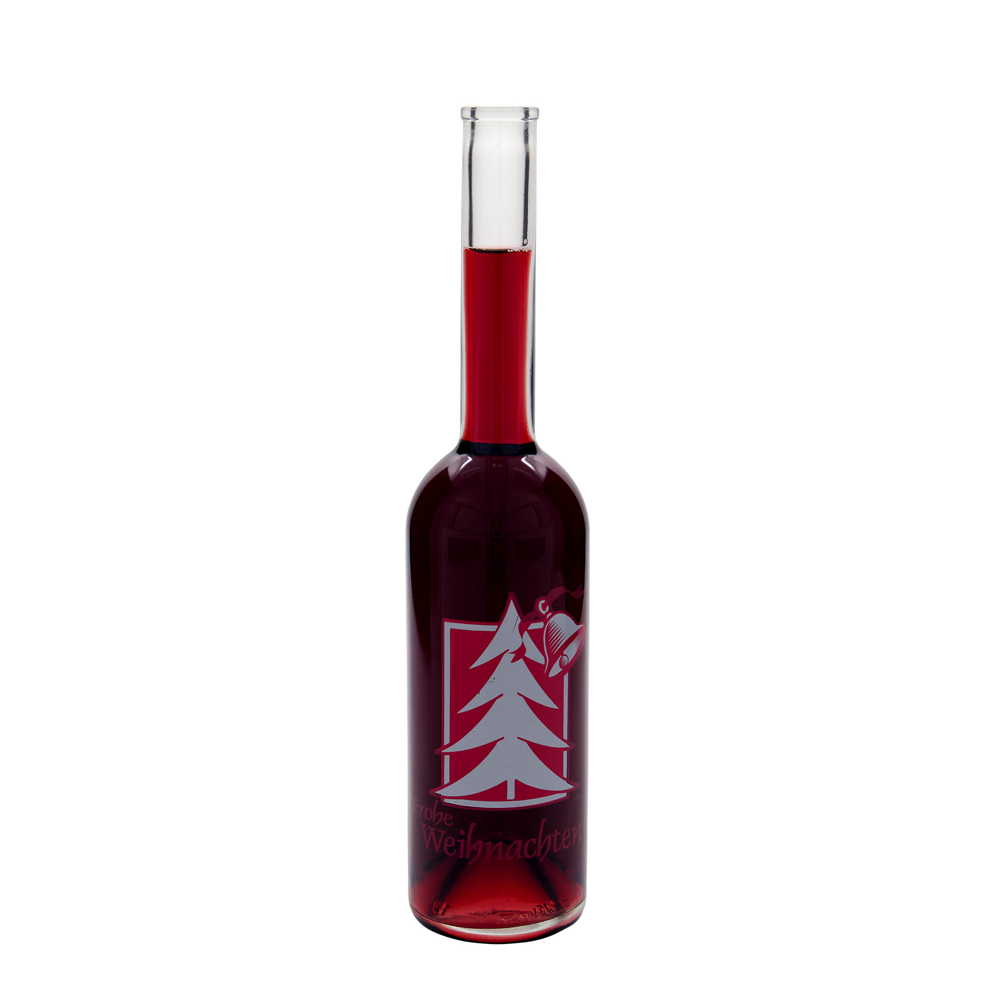 500 ml klaaspudel 'Opera', motiiv: jõulutervitus, sulgur: kork