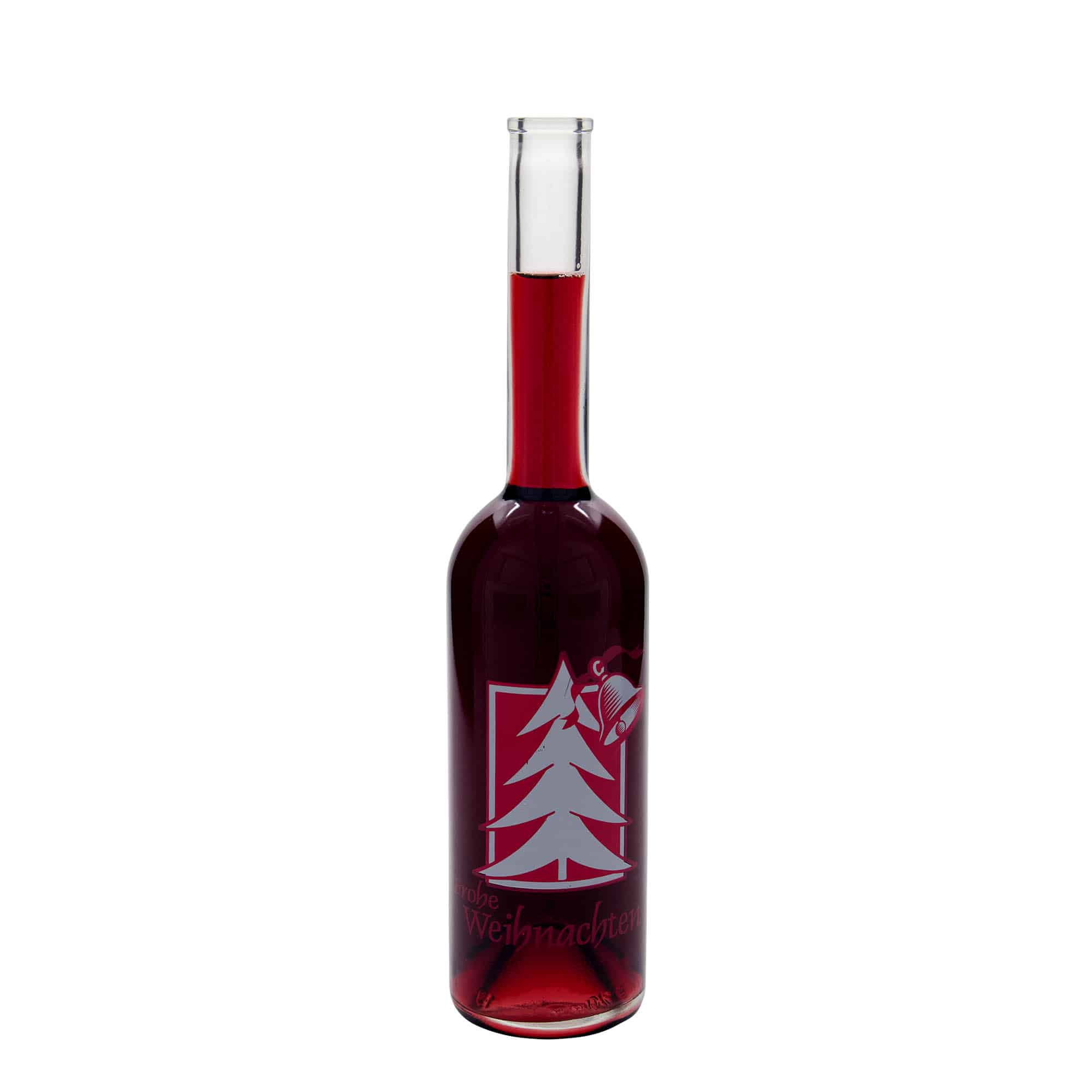 500 ml klaaspudel „Opera“, motiiv: jõulutervitus, avale: kork